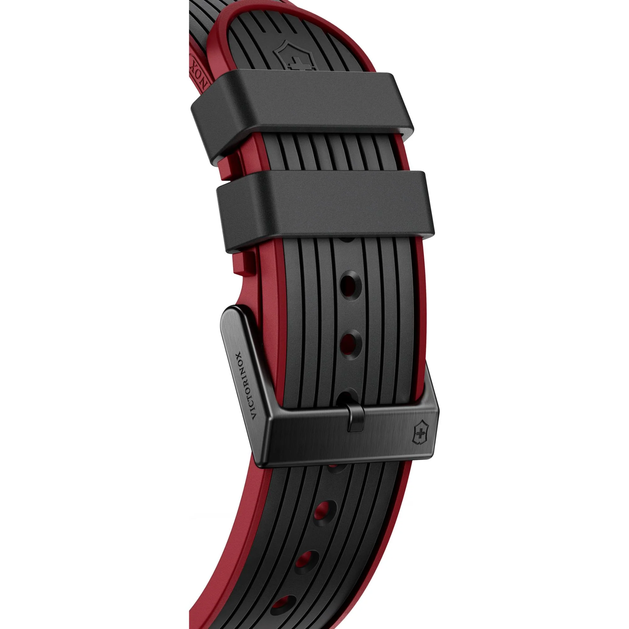 Victorinox Swiss Army Chronograph Black Dial Rubber Strap Men's Watch 242051 - Image 13