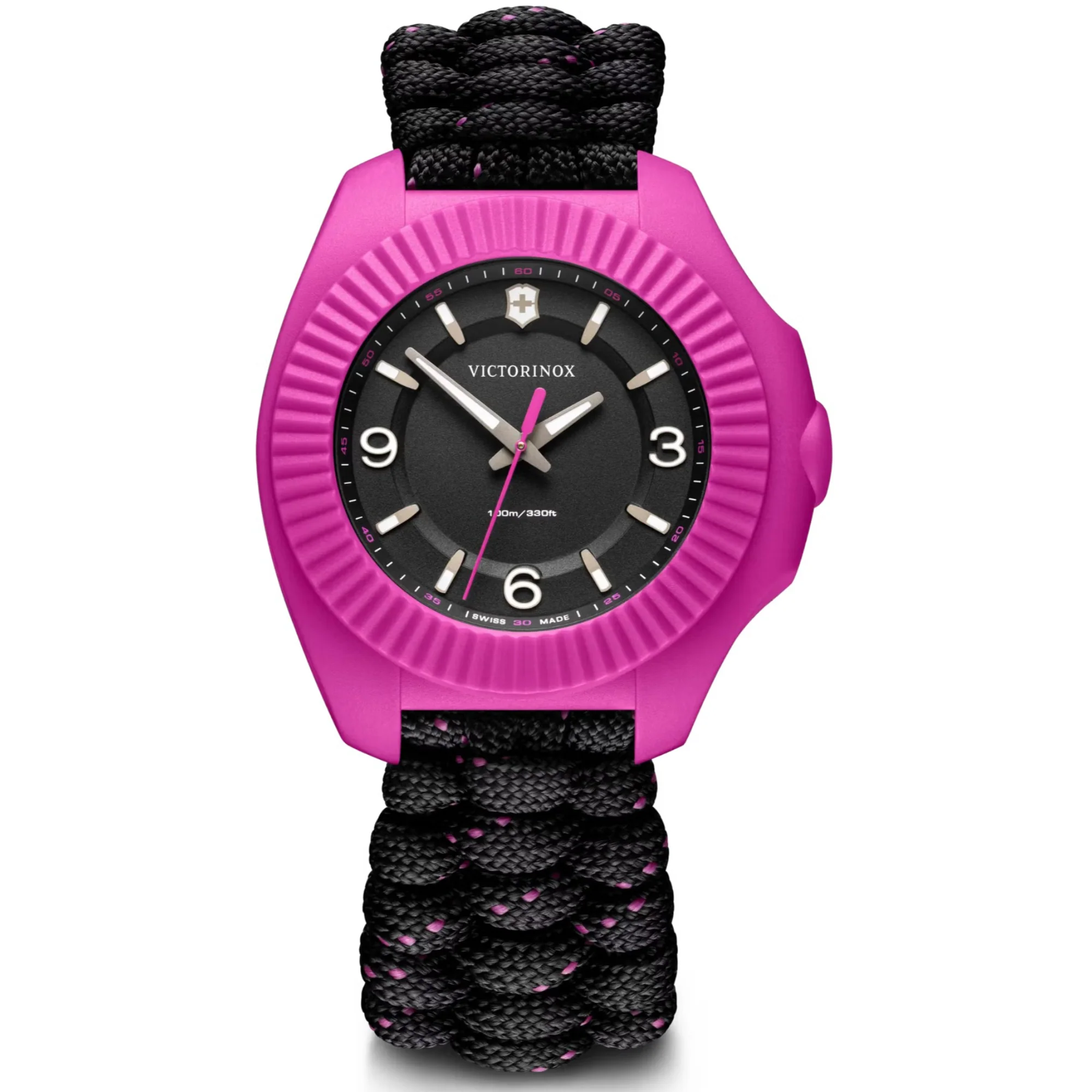 Victorinox I.N.O.X. V Black Dial Paracord Strap Women's Watch 241918 - Image 3