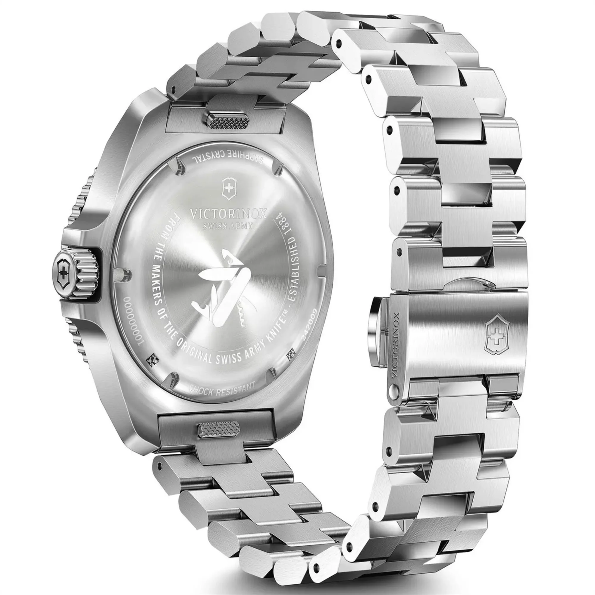 Victorinox Swiss Army Journey 1884 Black Dial Steel Strap Men's Watch 242009 - Image 12