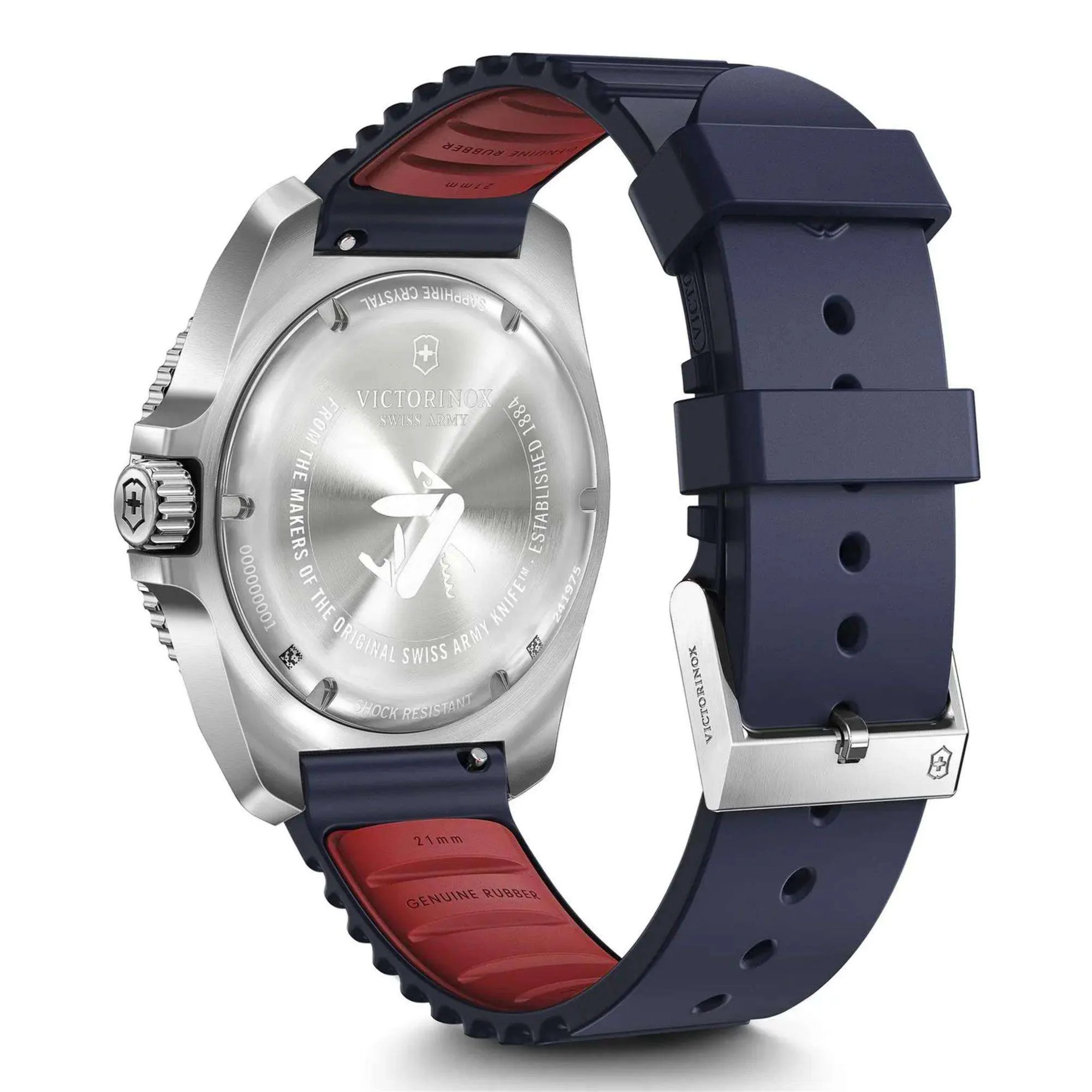 Victorinox Journey 1884 Quartz Blue Dial Rubber Strap Men's Watch 241975 - Image 6