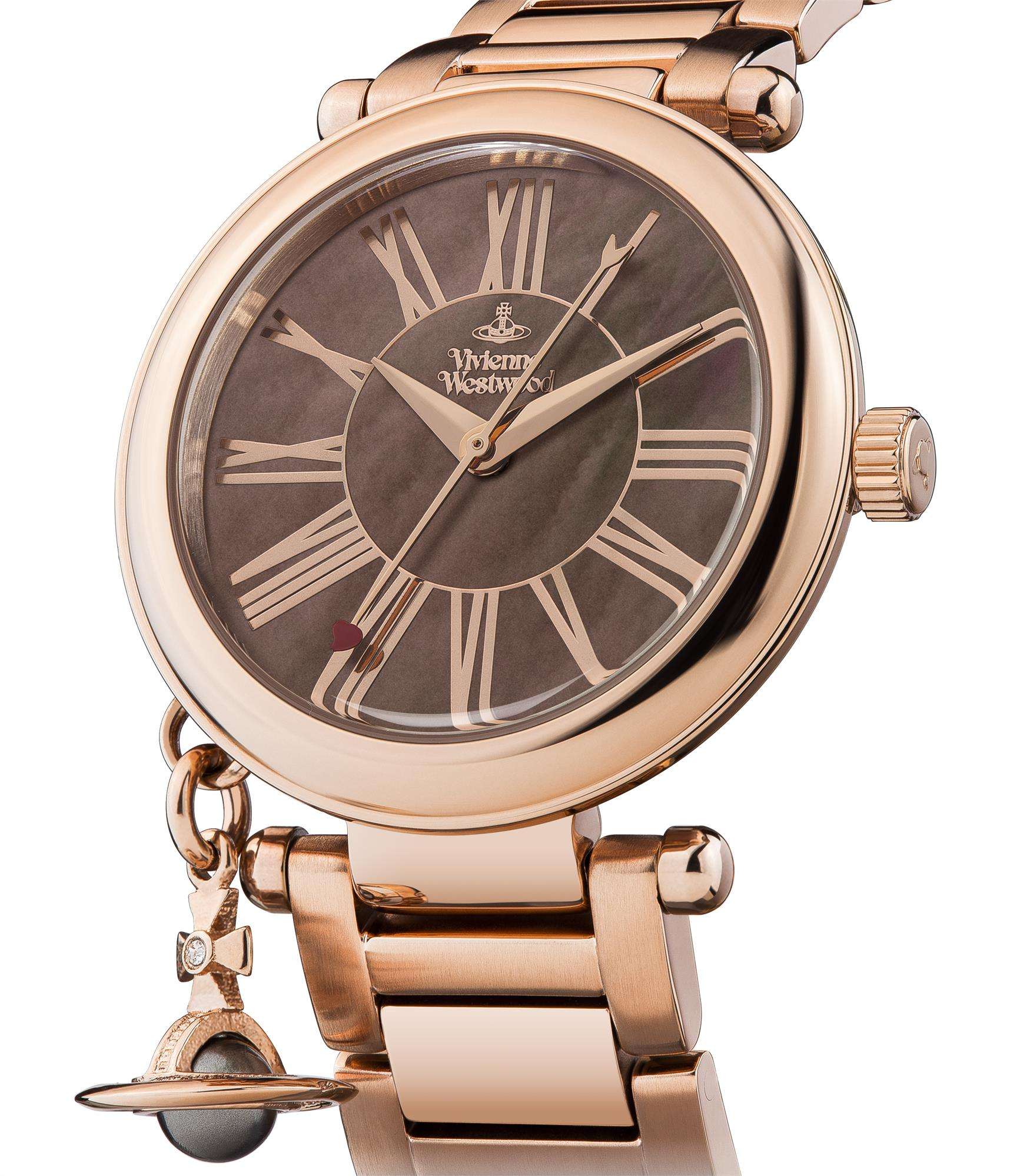 Viivienne Westwood Mother Orb Brown Dial Steel Strap Women's Watch VV006PBRRS - Image 2