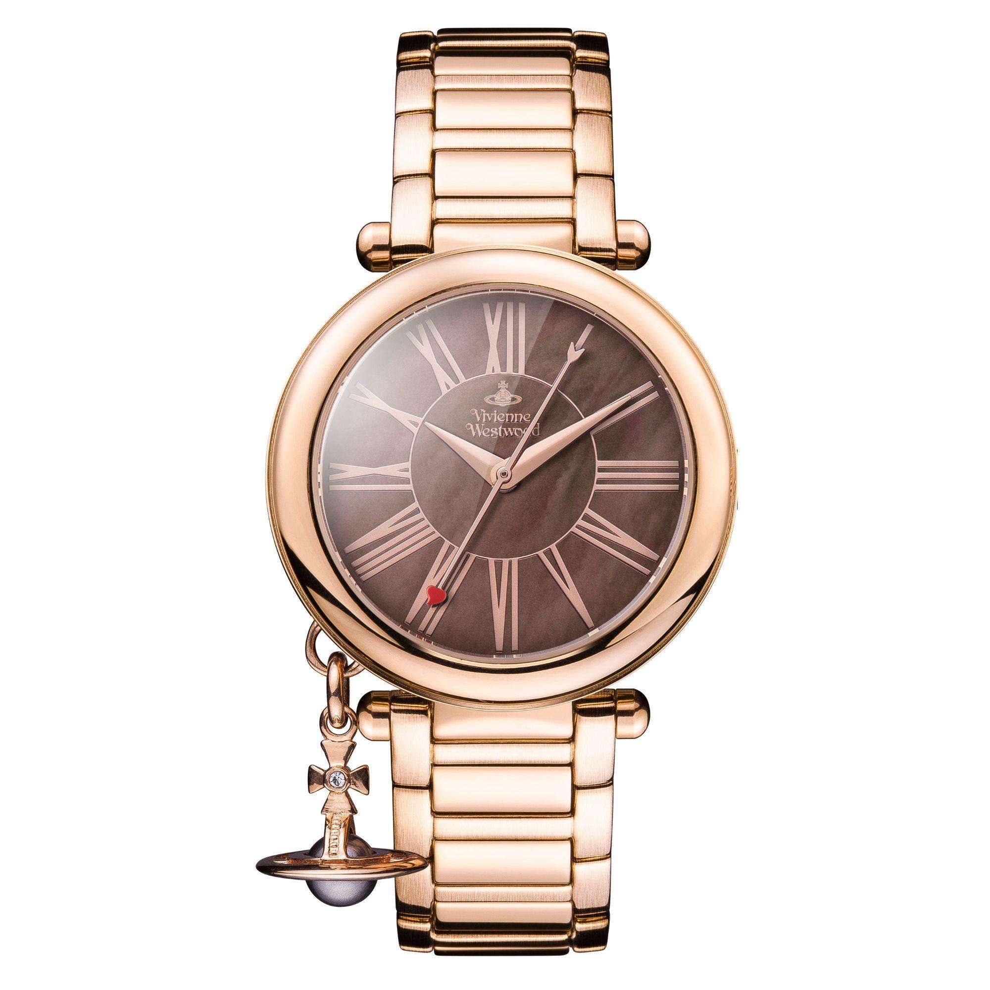 Viivienne Westwood Mother Orb Brown Dial Steel Strap Women's Watch VV006PBRRS - Image 5