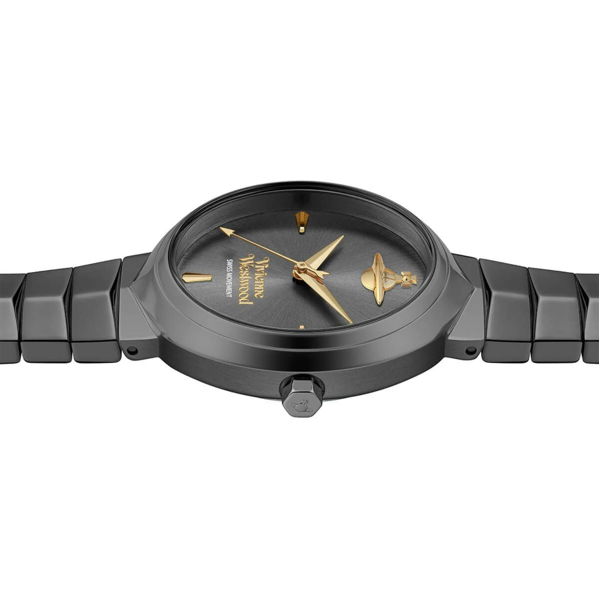 Vivienne Westwood Armour Grey Dial Gunmetal Bracelet Ladies Watch VV314GYGY - Image 3
