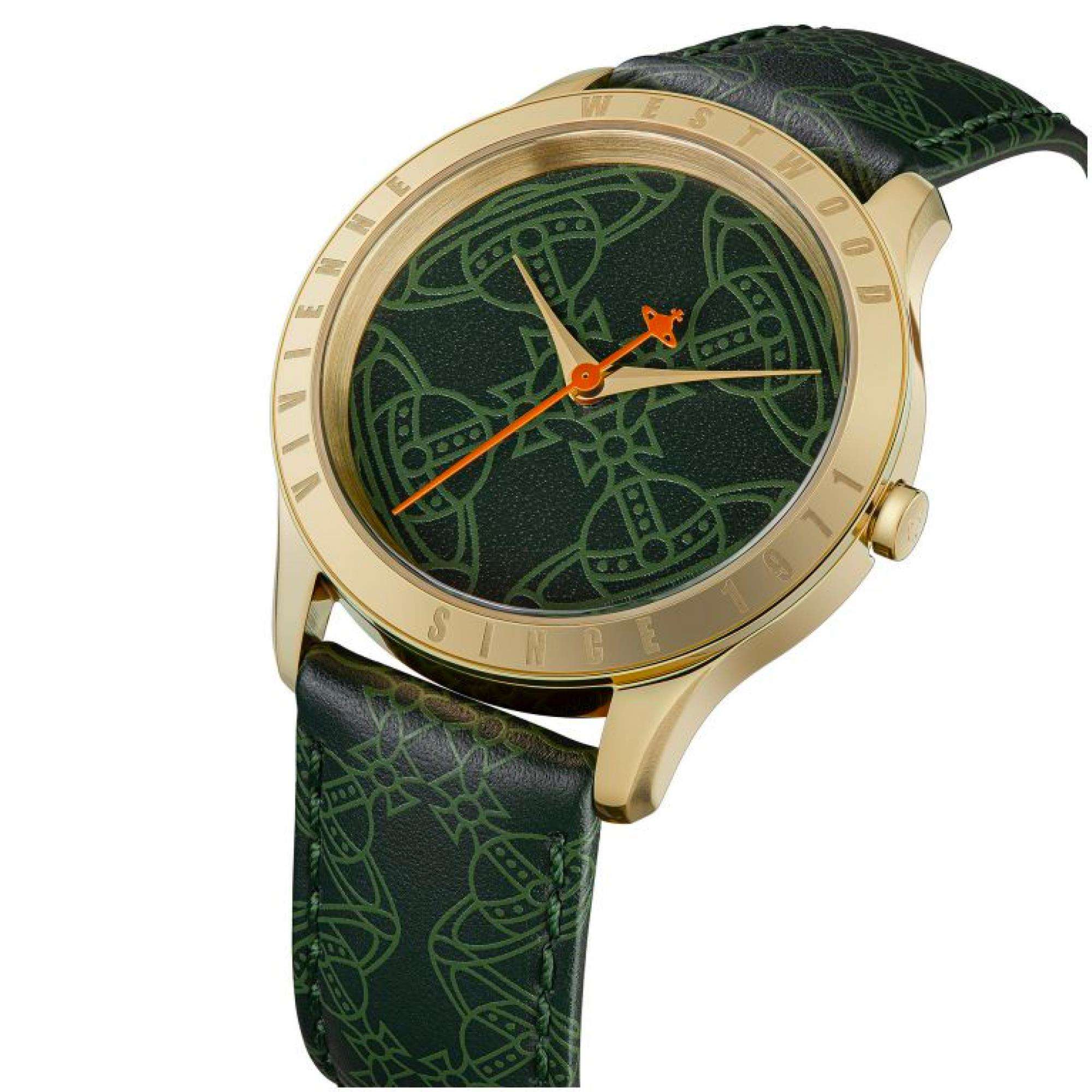 Vivienne Westwood Berkeley Green Dial Leather Strap Ladies Watch VV268GRGD - Image 2