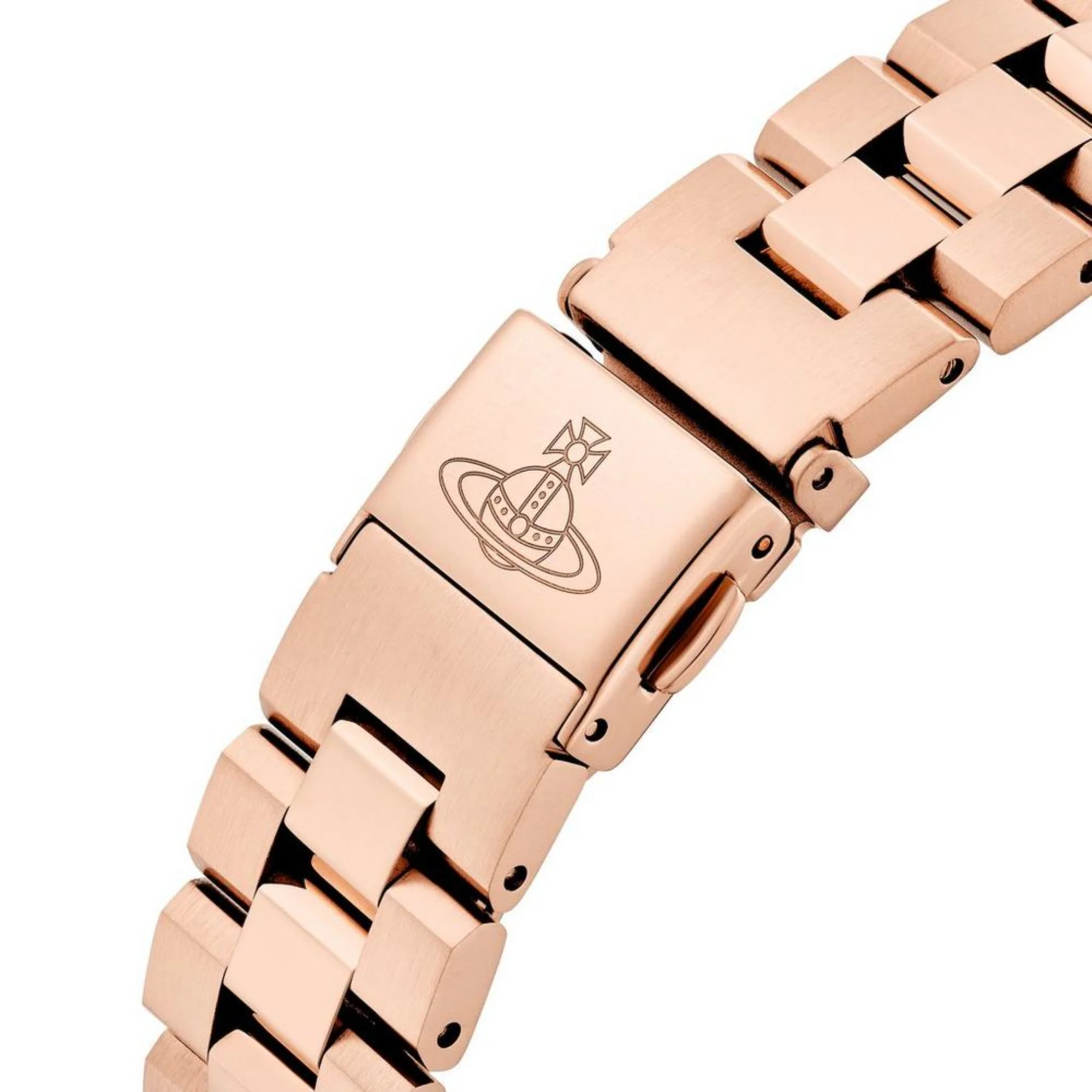 Vivienne Westwood Bloomsbury Quartz Rose Gold Dial Steel Strap Women's Watch VV152RSRS - Image 9