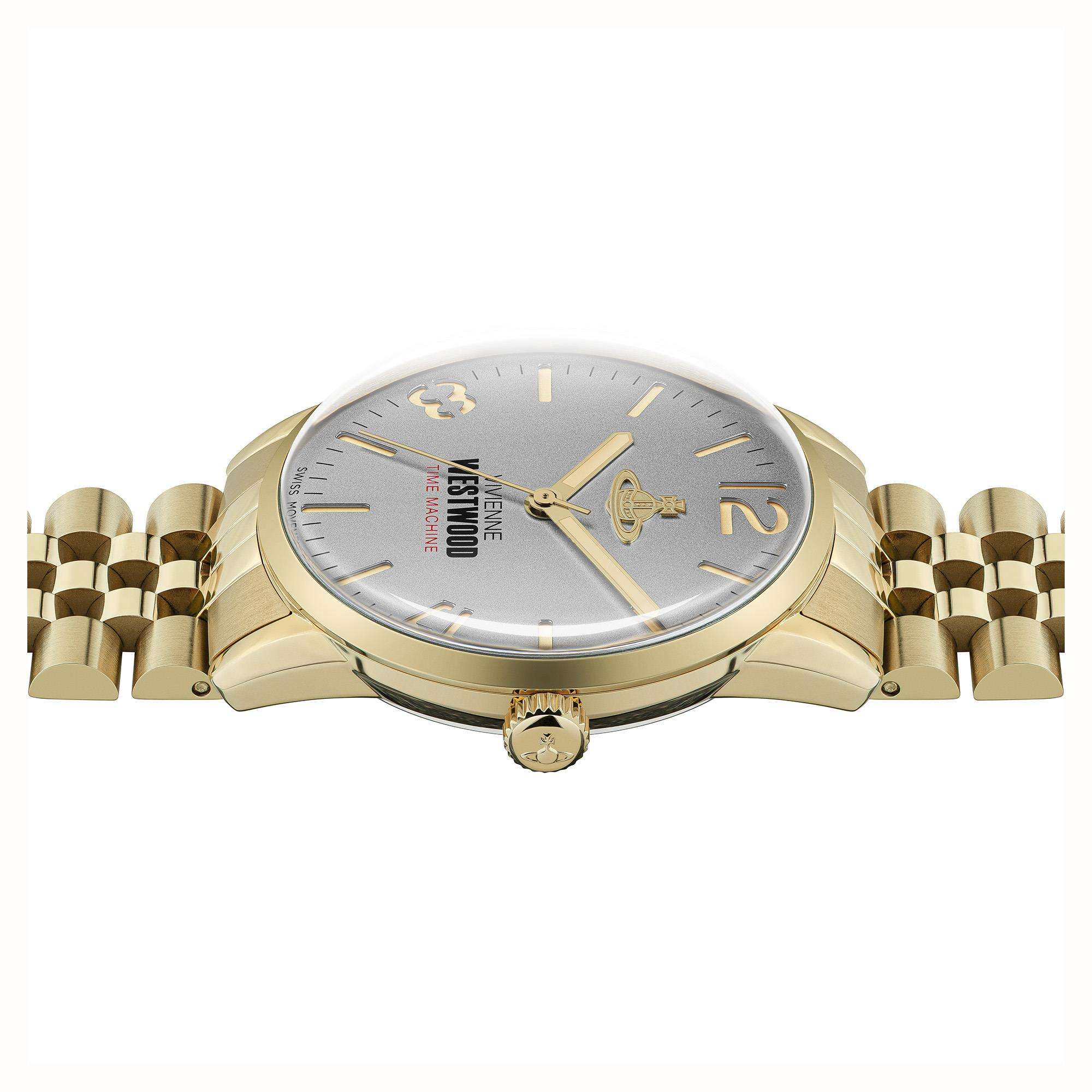 Vivienne Westwood Cadogan Grey Dial Stainless Steel Bracelet Men's Watch VV276CGGD - Image 4