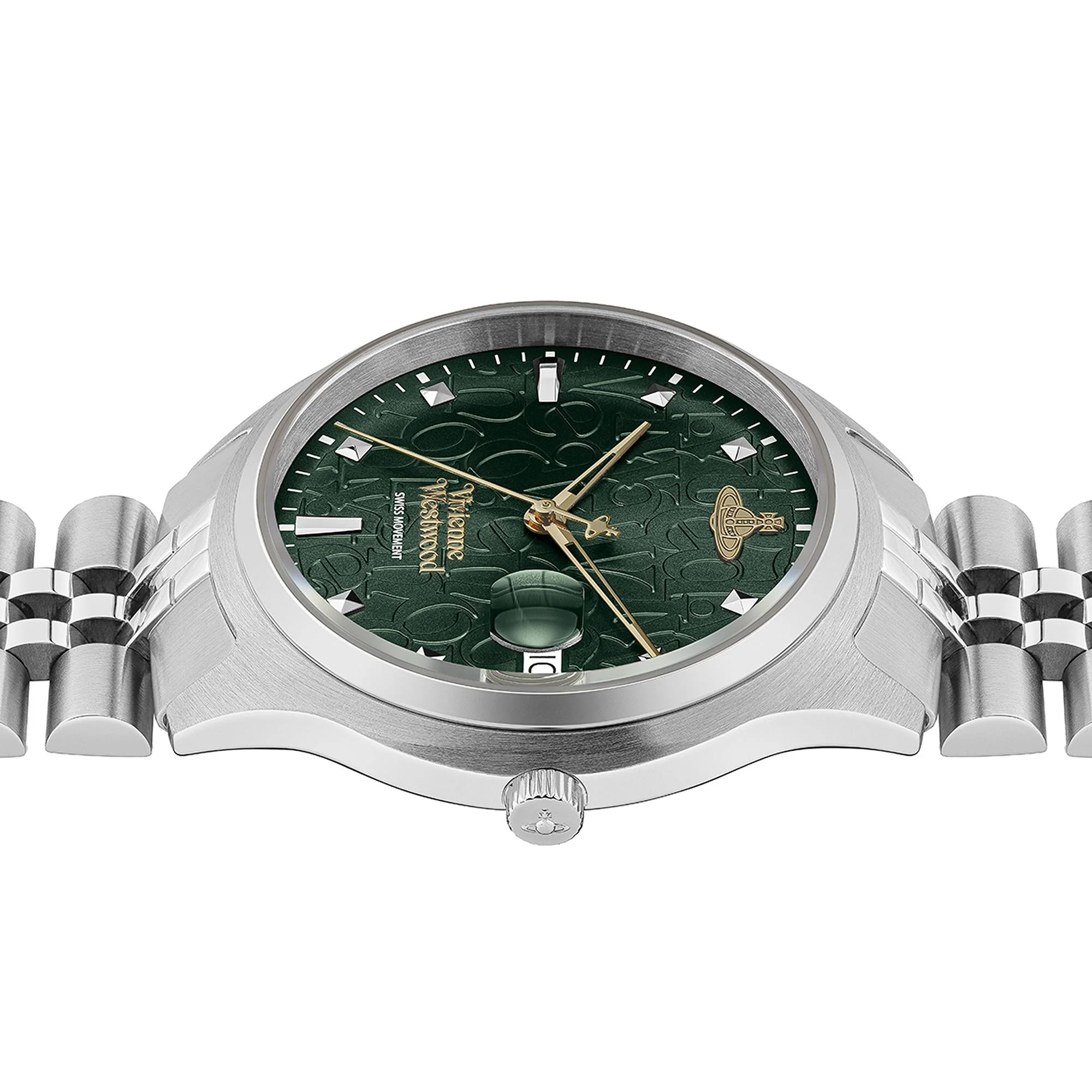 Vivienne Westwood Camberwell Quartz Green Dial Stainless Steel Bracelet Ladies Watch VV261GRSL - Image 11