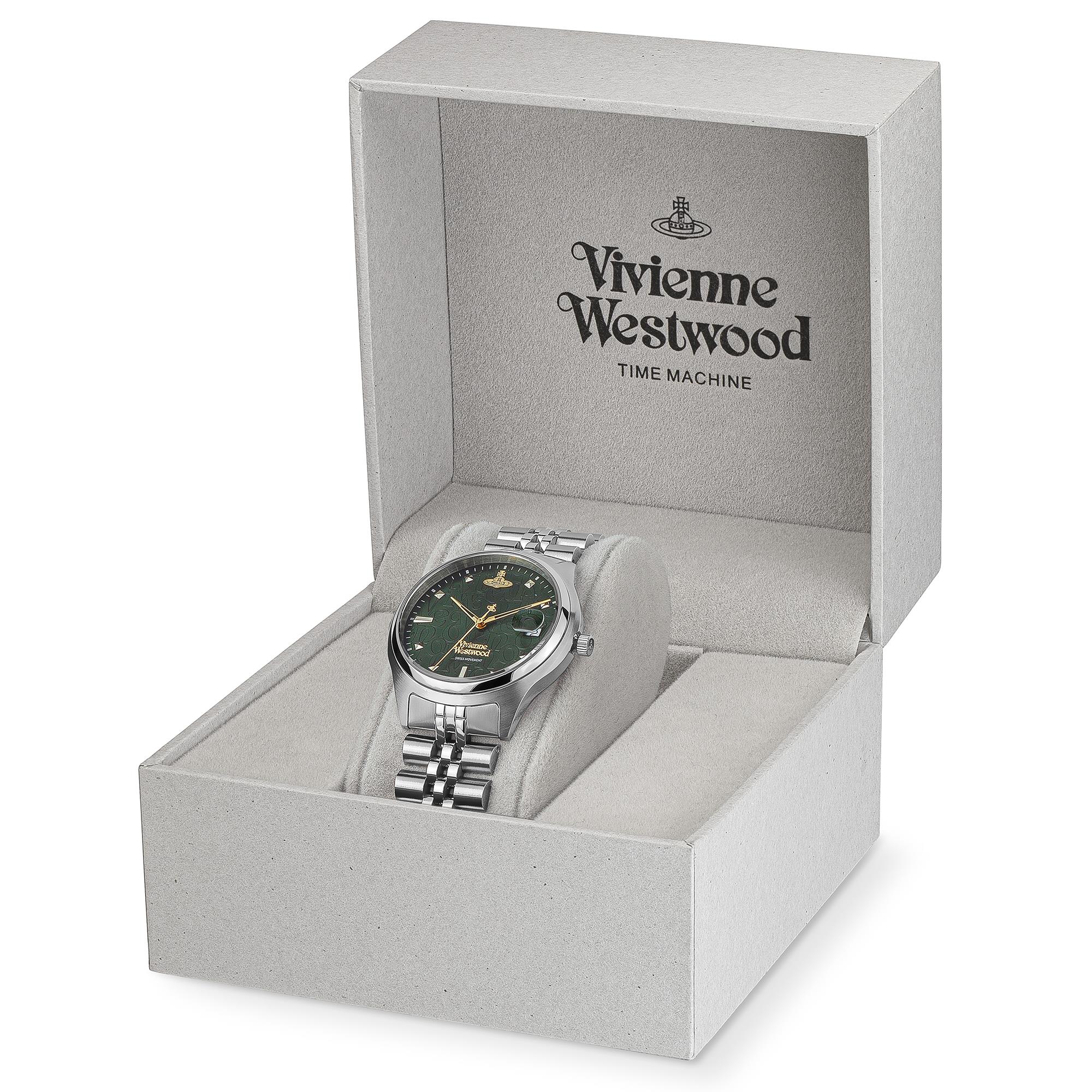 Vivienne Westwood Camberwell Quartz Green Dial Stainless Steel Bracelet Ladies Watch VV261GRSL - Image 6