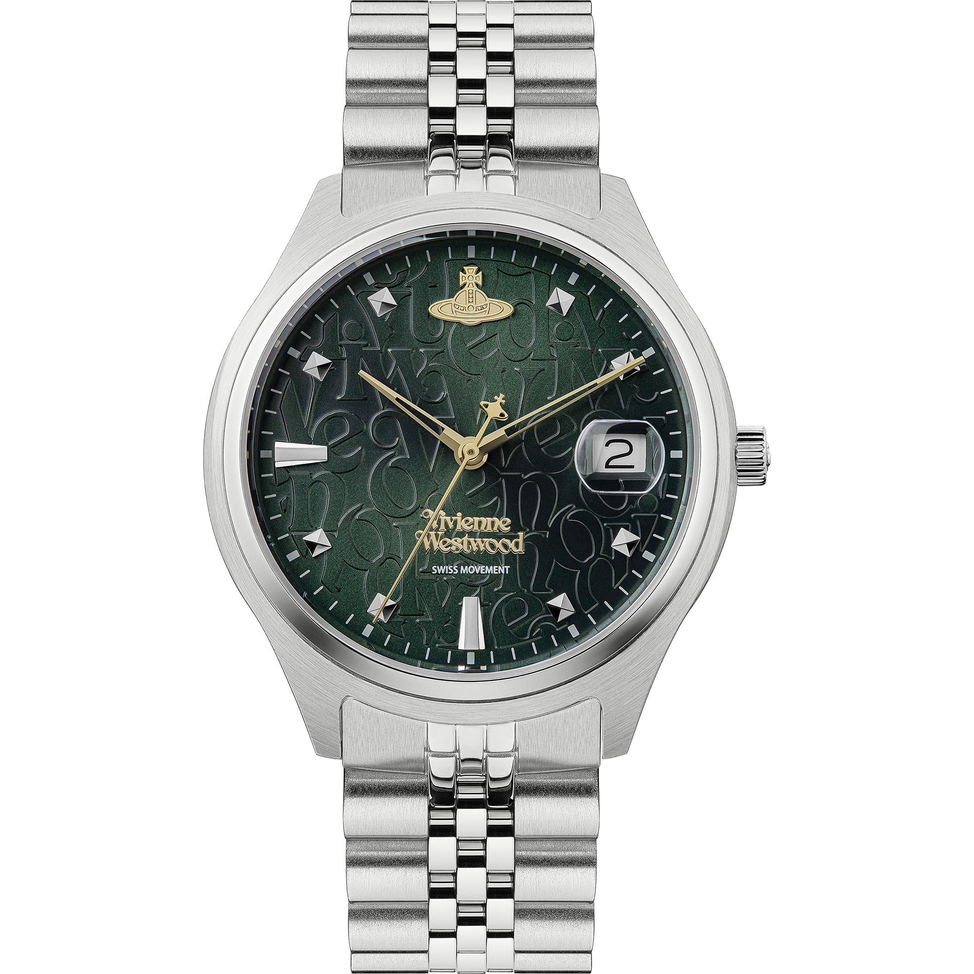 Vivienne Westwood Camberwell Quartz Green Dial Stainless Steel Bracelet Ladies Watch VV261GRSL - Image 8