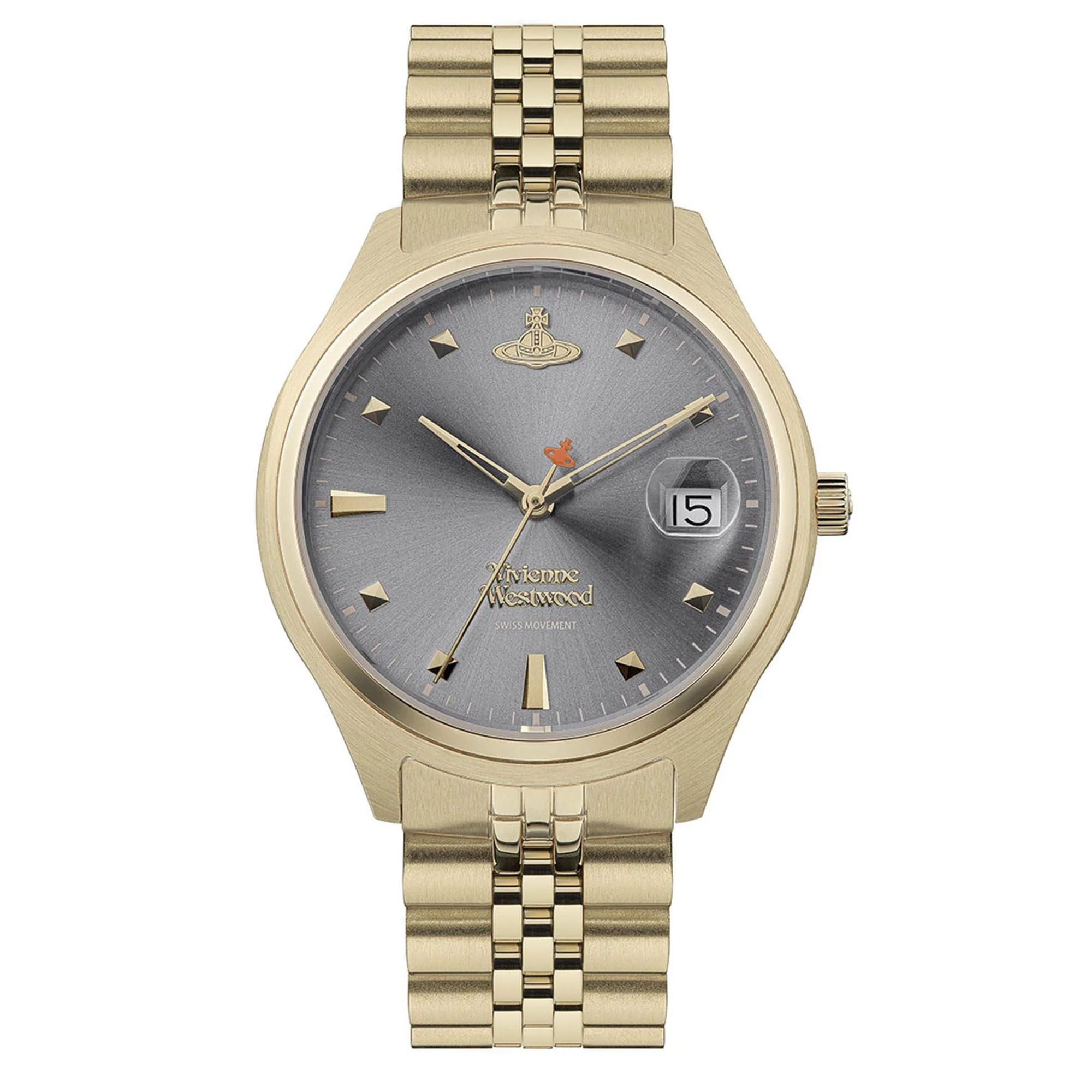 Vivienne Westwood Camberwell Quartz Grey Dial Gold Stainless Steel Bracelet Ladies Watch VV261GYGD - Image 7