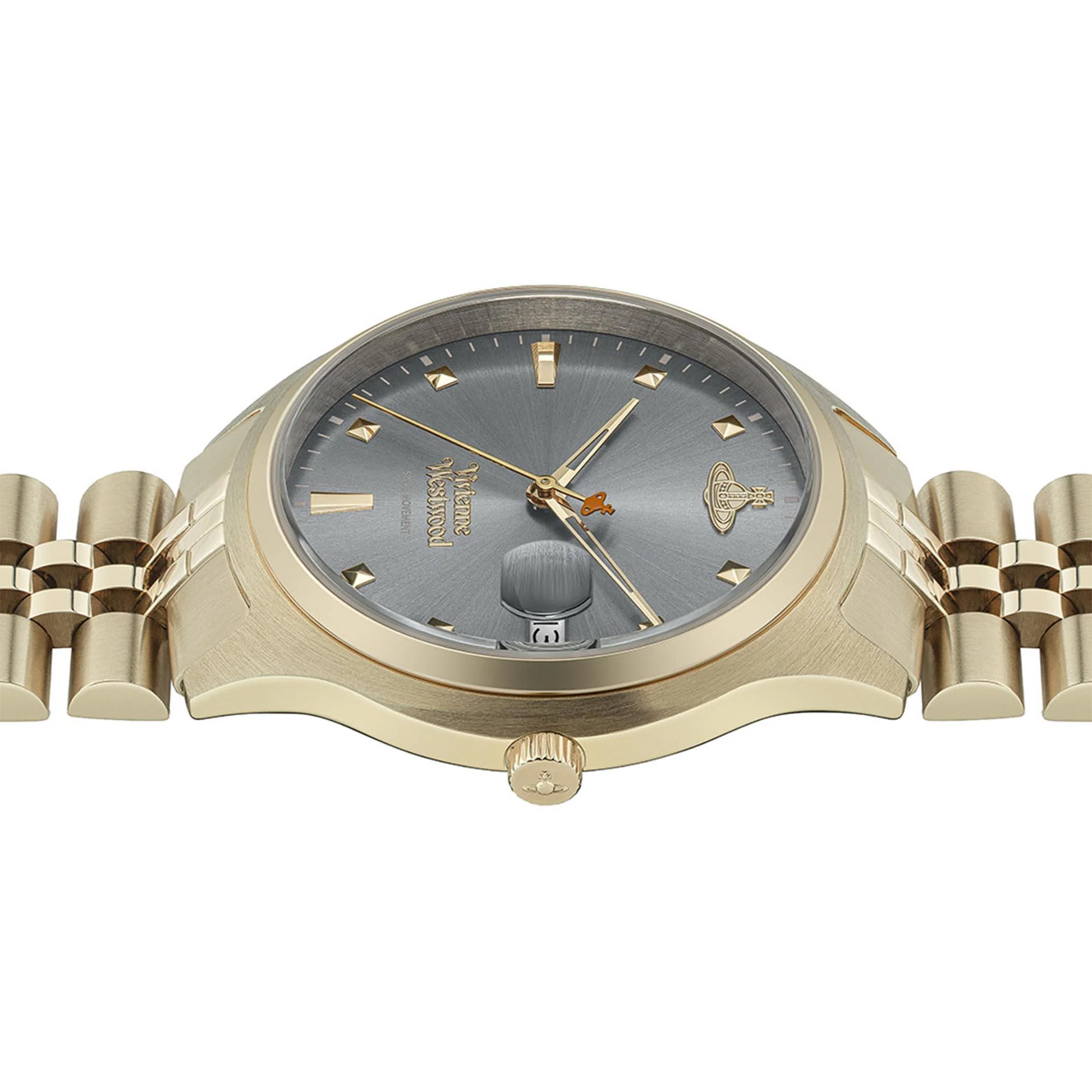 Vivienne Westwood Camberwell Quartz Grey Dial Gold Stainless Steel Bracelet Ladies Watch VV261GYGD - Image 9