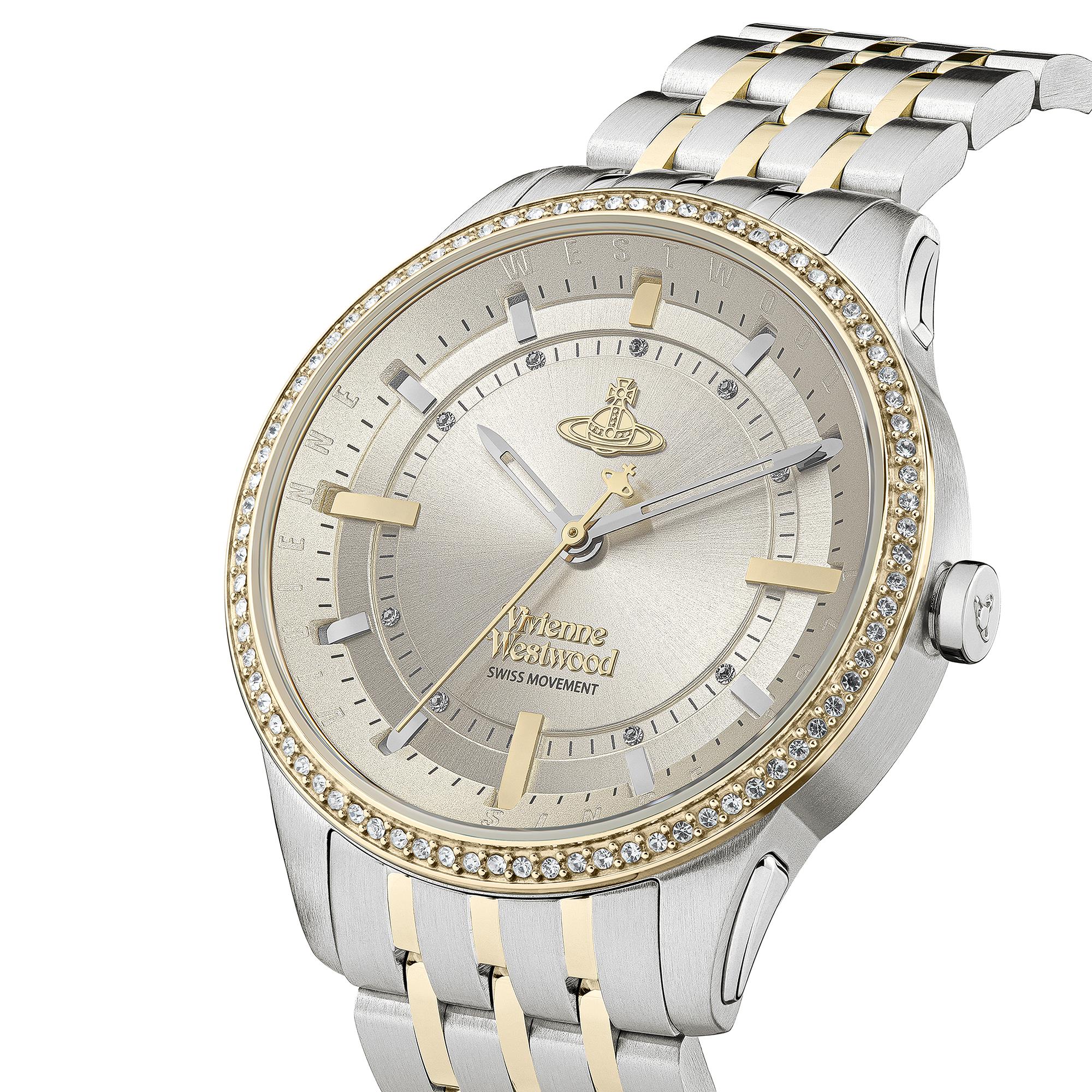 Vivienne Westwood East End Quartz Champagne Dial Two-Tone PVD Stainless Steel Bracelet Ladies Watch VV262LGYSG - Image 2