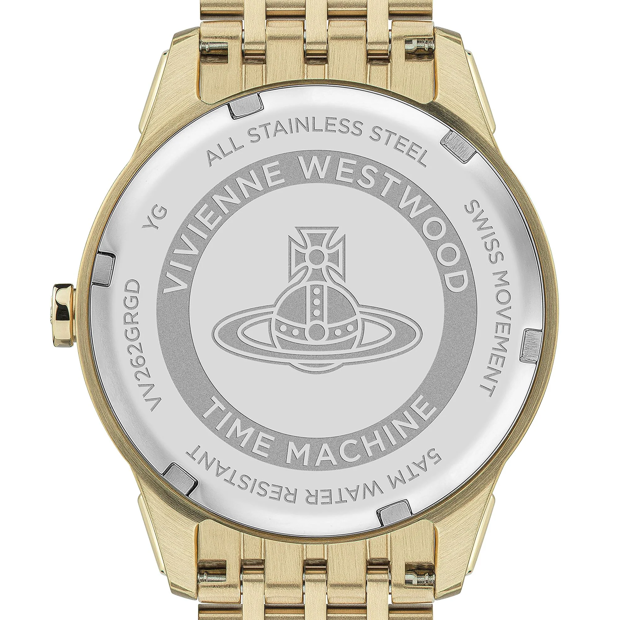 Vivienne Westwood East End Quartz Green Dial Gold PVD Stainless Steel Bracelet Ladies Watch VV262GRGD - Image 4