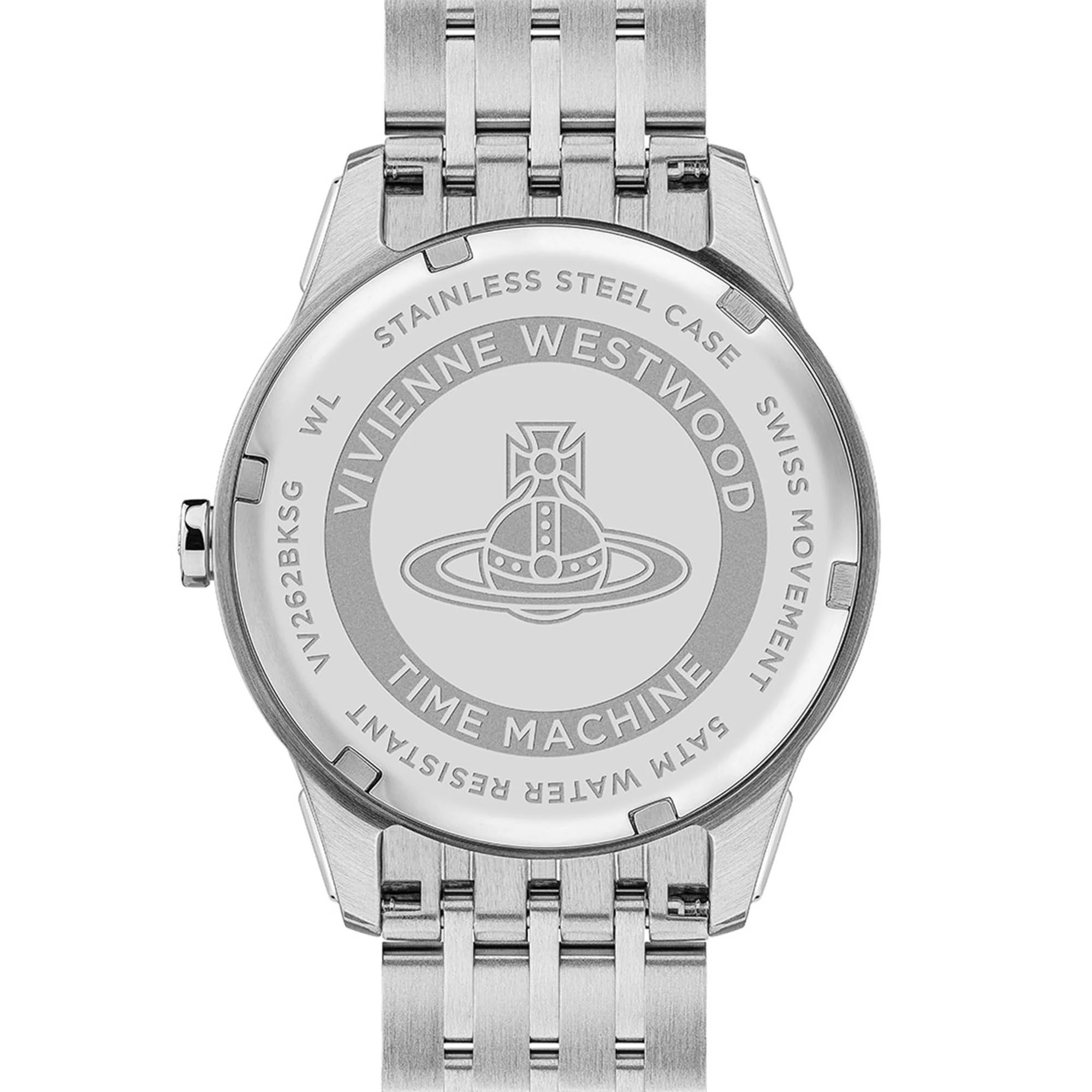 Vivienne Westwood East End Quartz Black Dial Stainless Steel Bracelet Ladies Watch VV262BKSG - Image 12