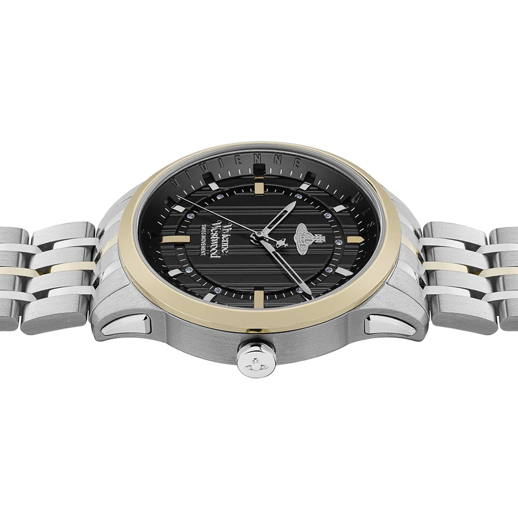Vivienne Westwood East End Quartz Black Dial Stainless Steel Bracelet Ladies Watch VV262BKSG - Image 9