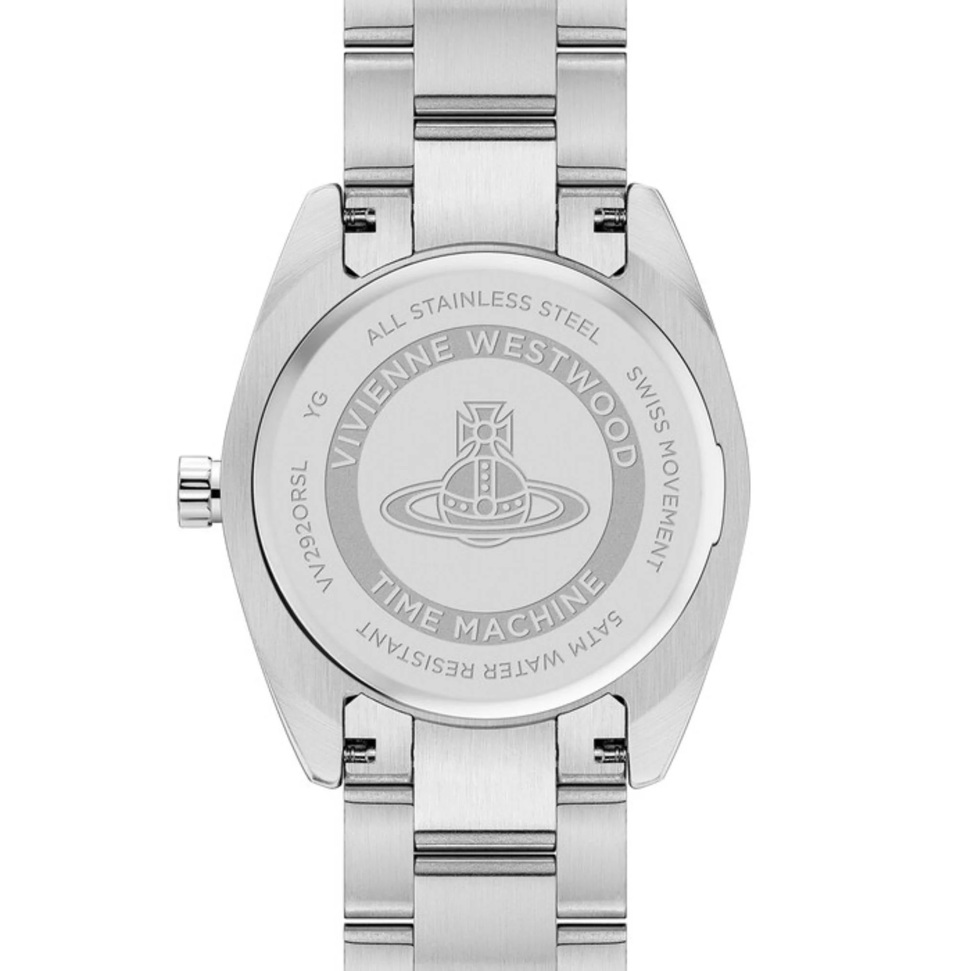 Vivienne Westwood Fenchurch Quartz Orange Dial Steel Strap Women's Watch VV292ORSL - Image 7