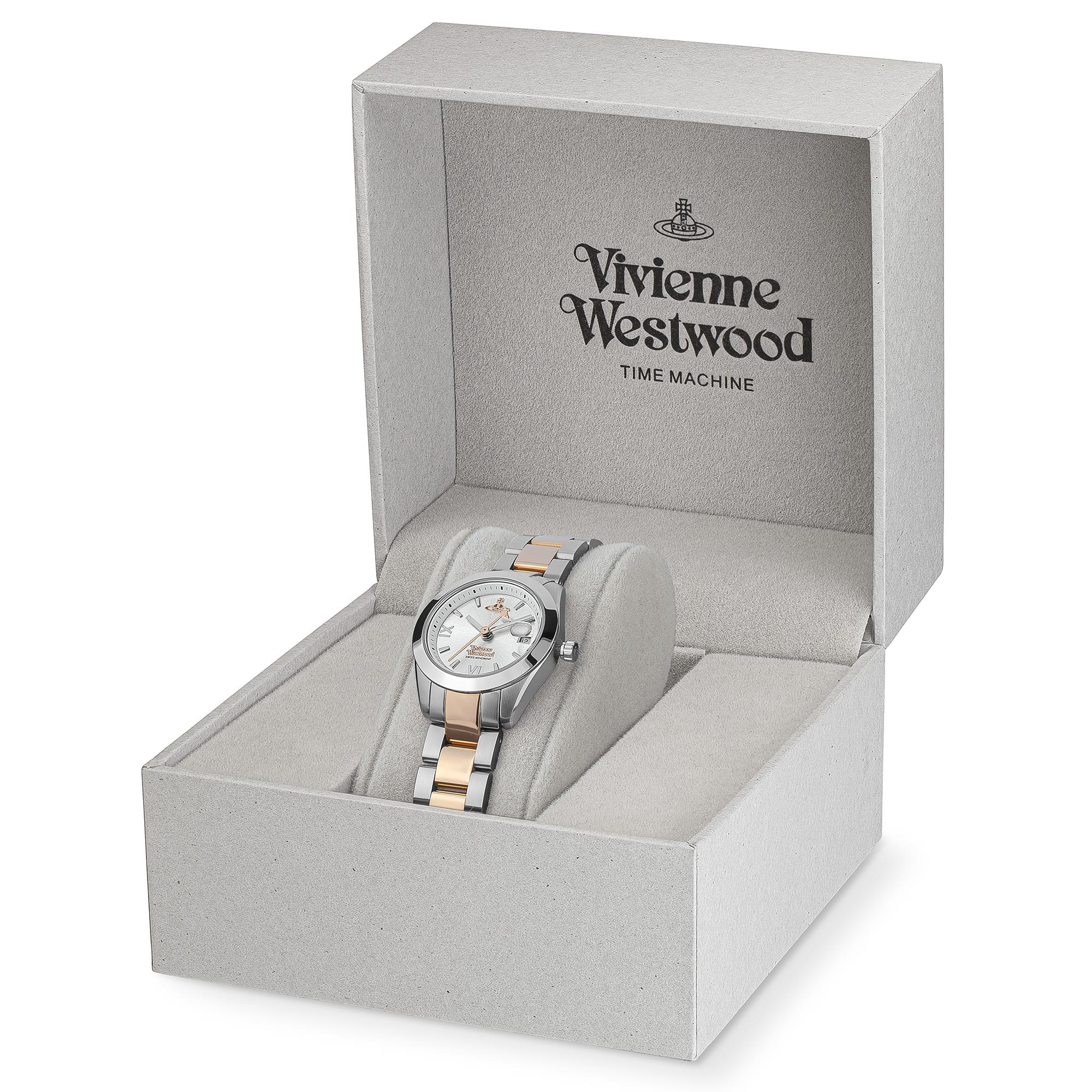 Vivienne Westwood Fenchurch Quartz Silver Dial Two-Tone Stainless Steel Bracelet Ladies Watch VV292SLSR - Image 6