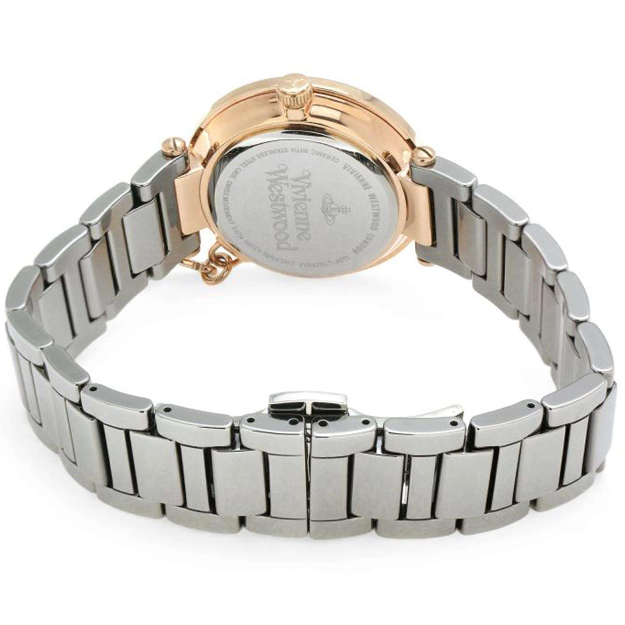 Vivienne Westwood Kensington Quartz Silver Dial Gunmetal Grey Steel Bracelet Ladies Watch VV067SLTI - Image 3