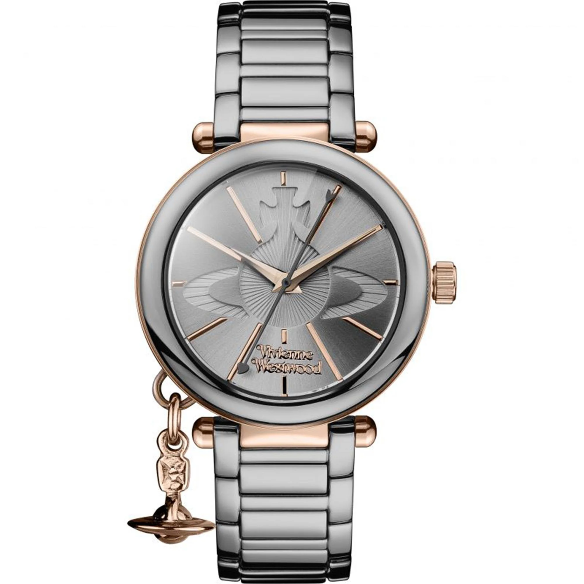 Vivienne Westwood Kensington Quartz Silver Dial Gunmetal Grey Steel Bracelet Ladies Watch VV067SLTI - Image 5