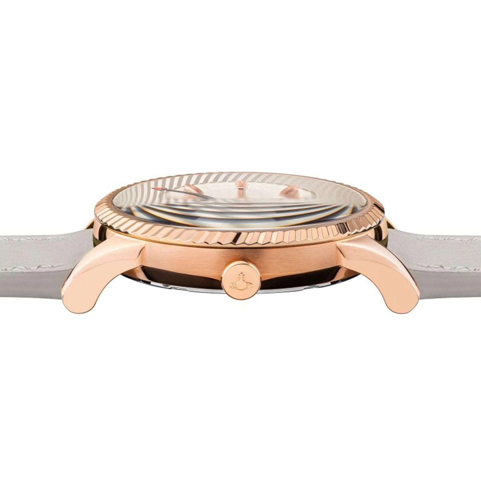 Vivienne Westwood Seymour Quartz Champagne Dial Leather Strap Ladies Watch VV240RSWH - Image 4