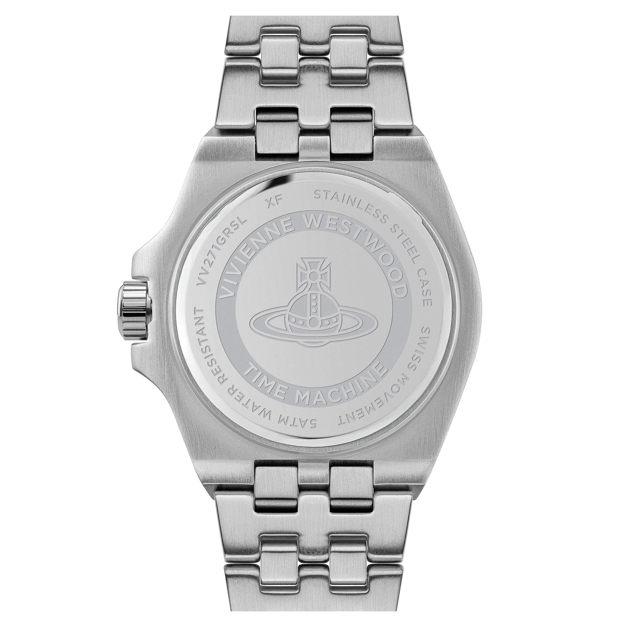 Vivienne Westwood Leamouth Green Dial Stainless Steel Bracelet Unisex Watch VV271GRSL - Image 4