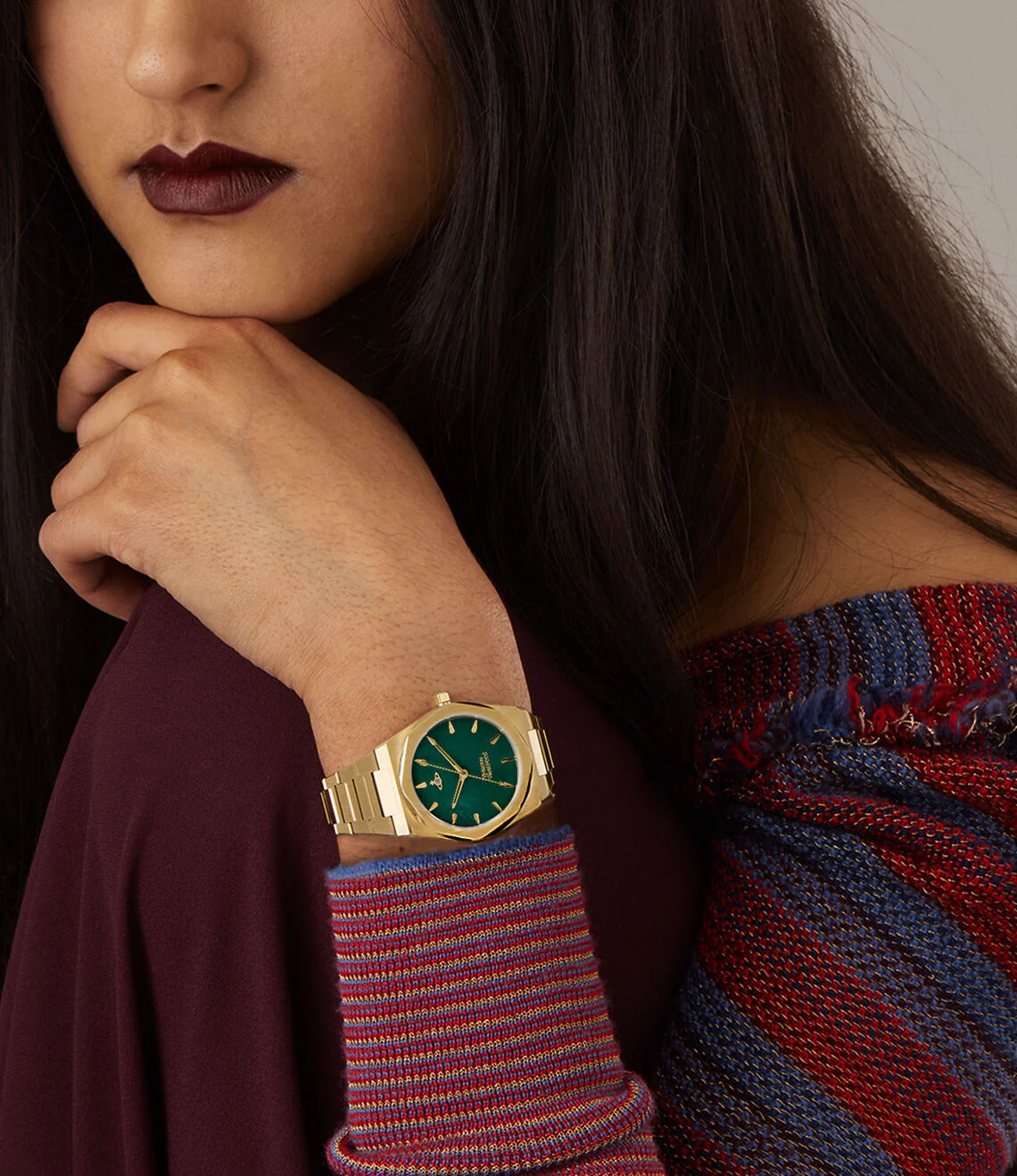 Vivienne Westwood Limehouse Quartz Green Dial Steel Strap Women's Watch VV244GRGD - Image 2