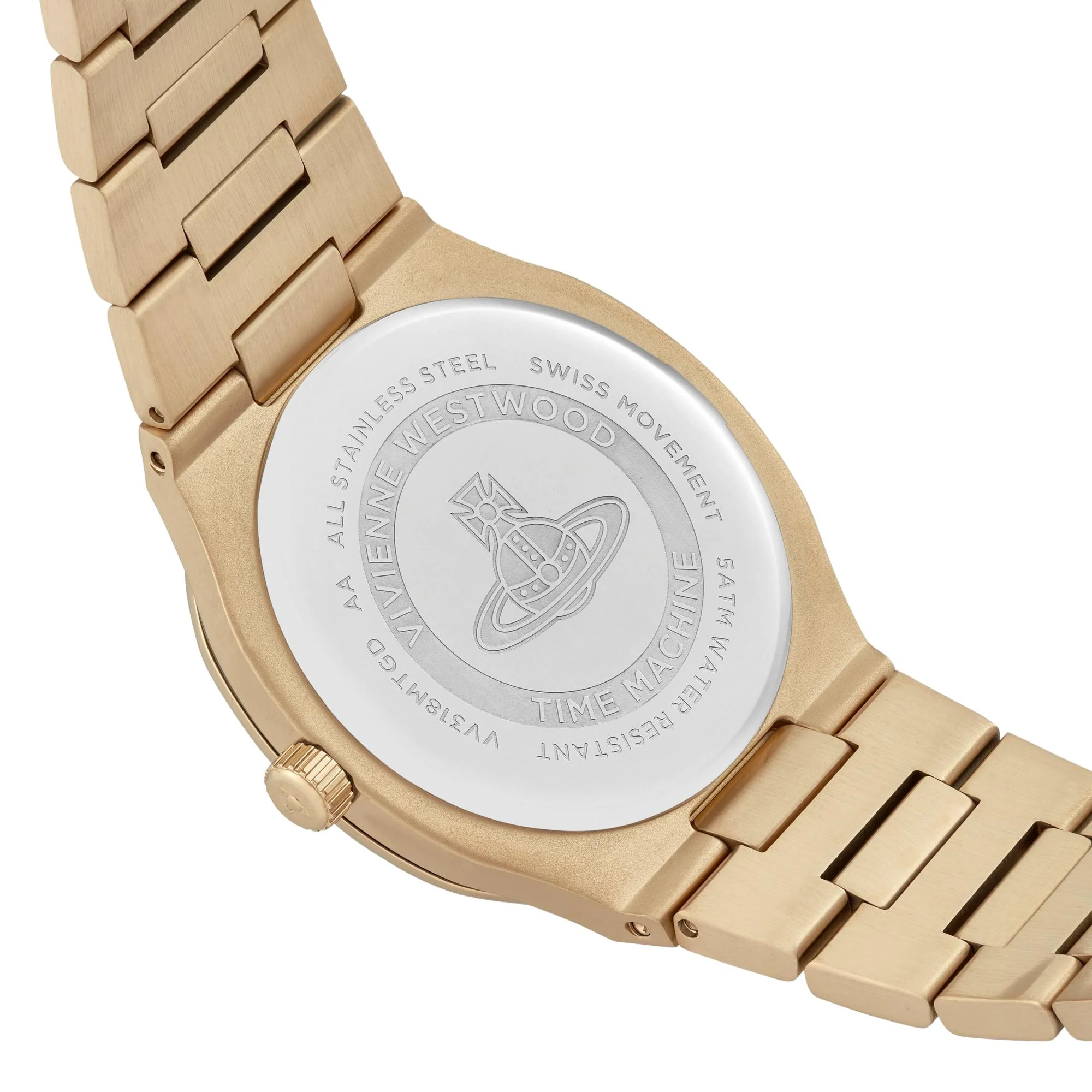 Vivienne Westwood Merton Quartz Silver Dial Steel Strap Women's Watch VV318MTGD - Image 5