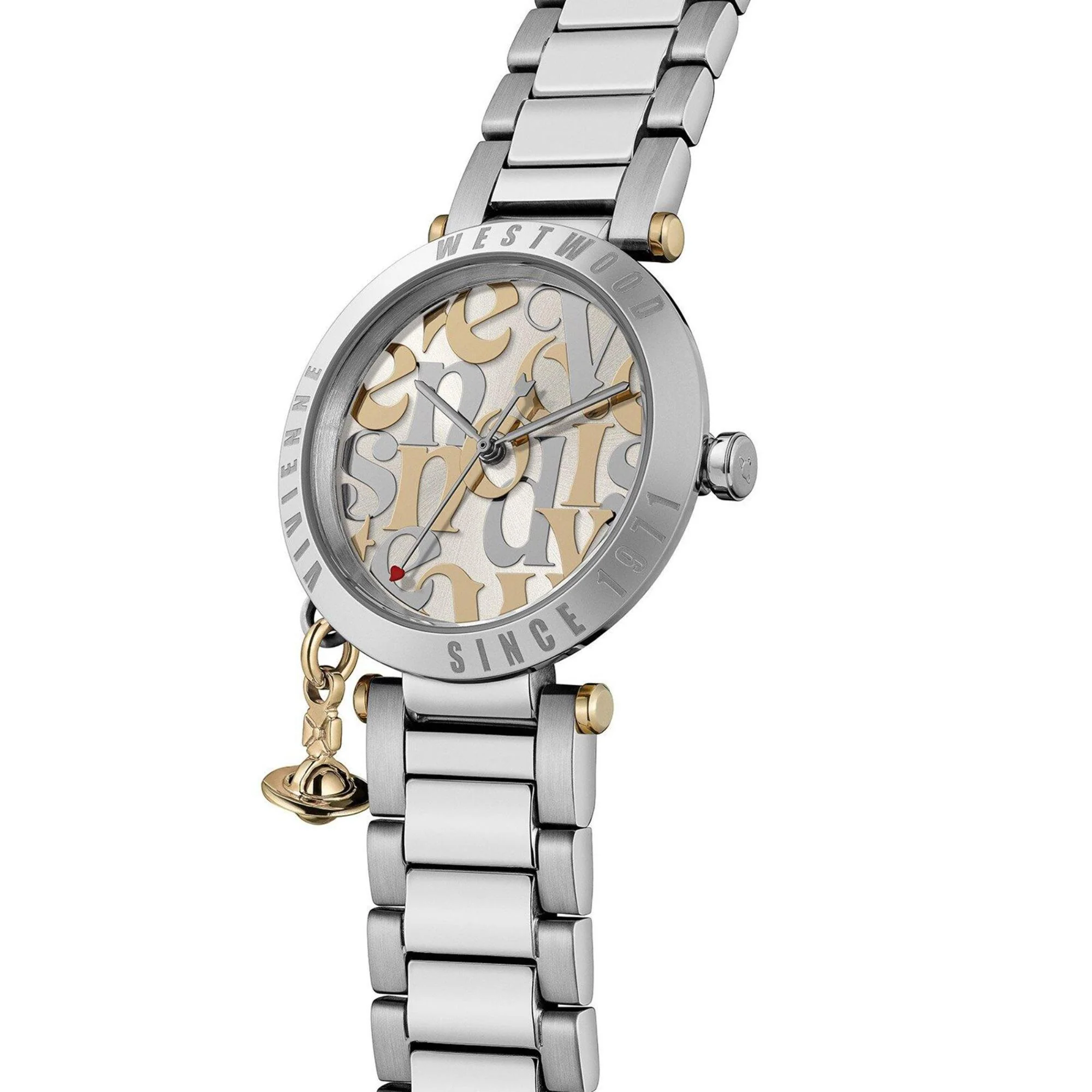 Vivienne Westwood Orb Logomania Silver Dial Steel Strap Women's Watch VV315WSSL - Image 2