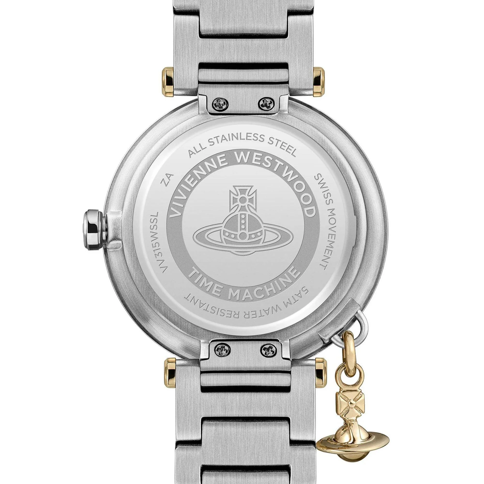 Vivienne Westwood Orb Logomania Silver Dial Steel Strap Women's Watch VV315WSSL - Image 4