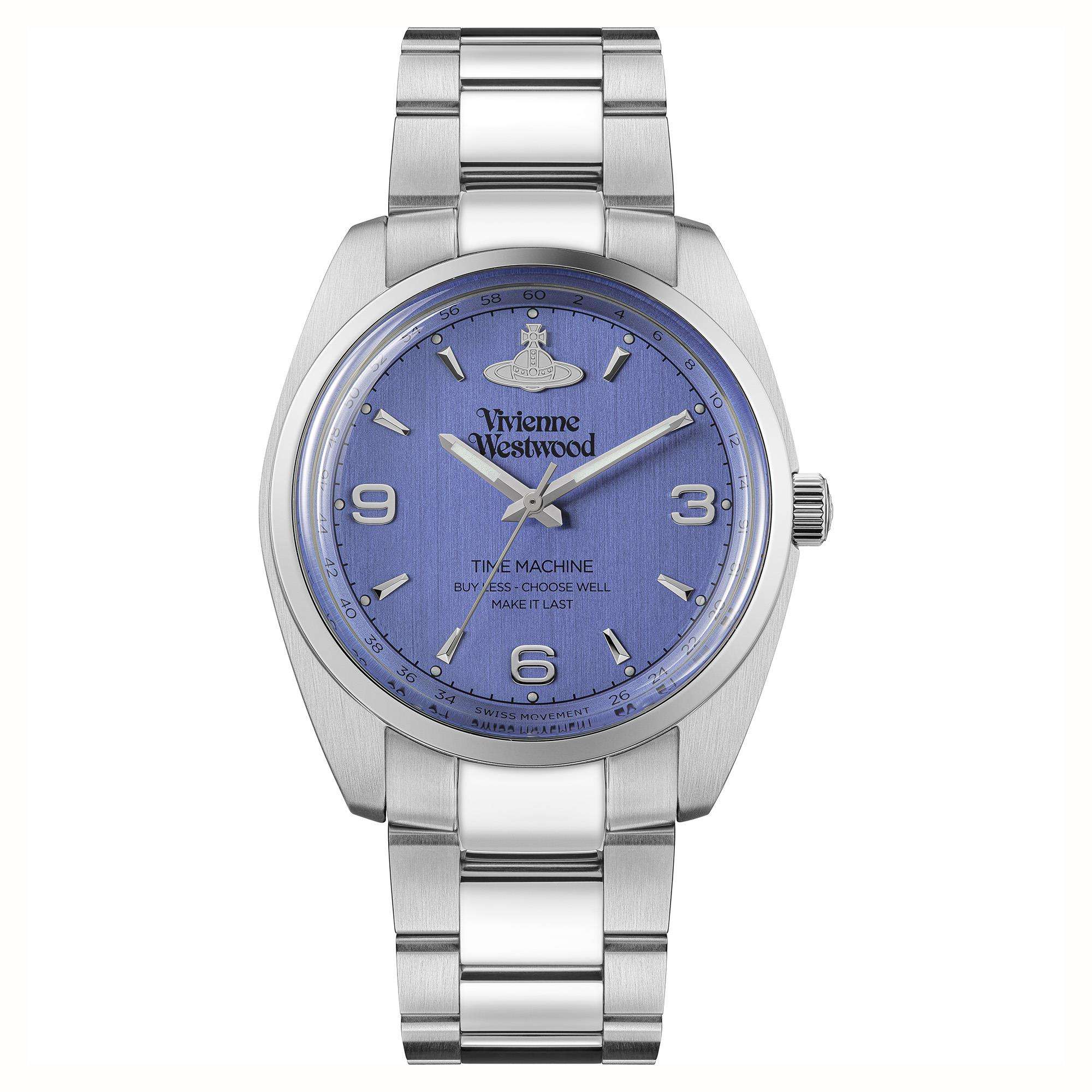 Vivienne Westwood Pennington Blue Dial Stainless Steel Strap Unisex Watch VV274MBLSL - Image 7