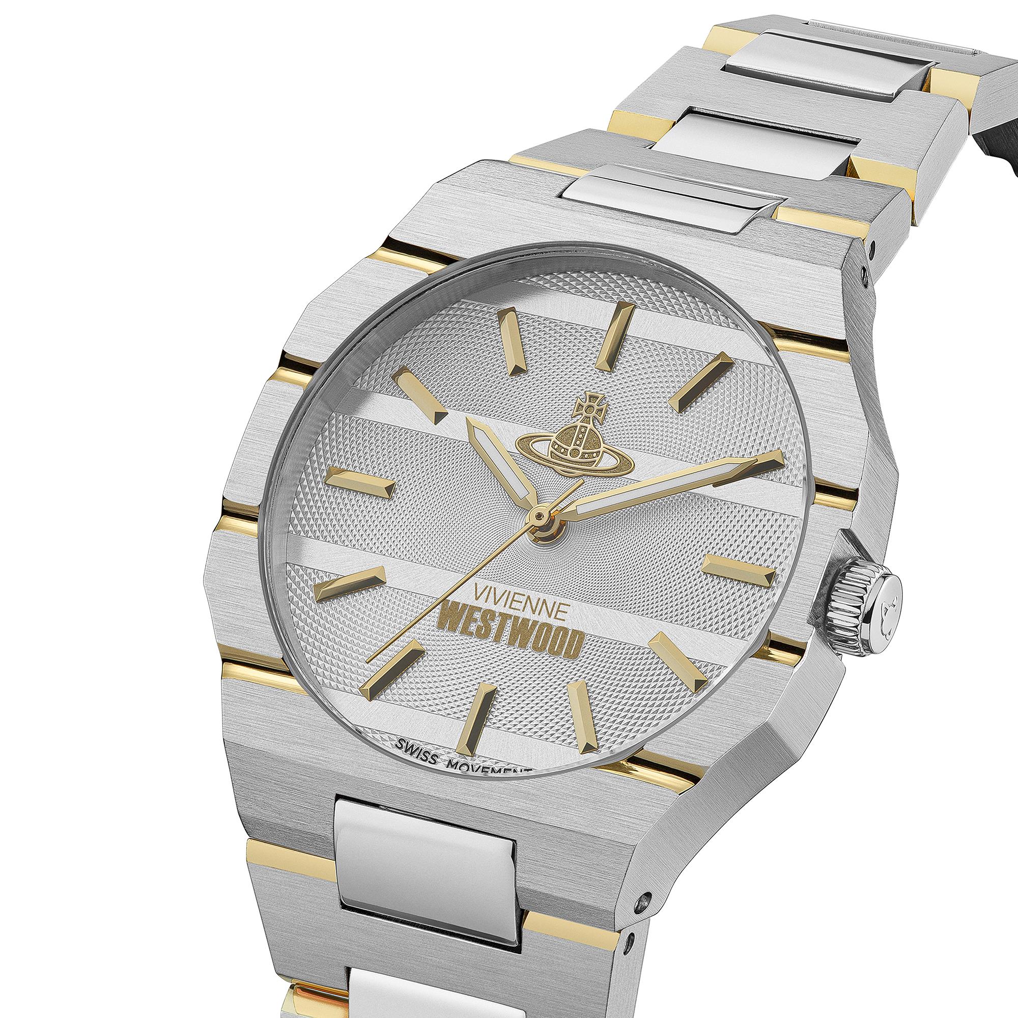 Vivienne Westwood The Bank Quartz Grey Dial Steel Strap Unisex Watch VV294LCGSG - Image 2