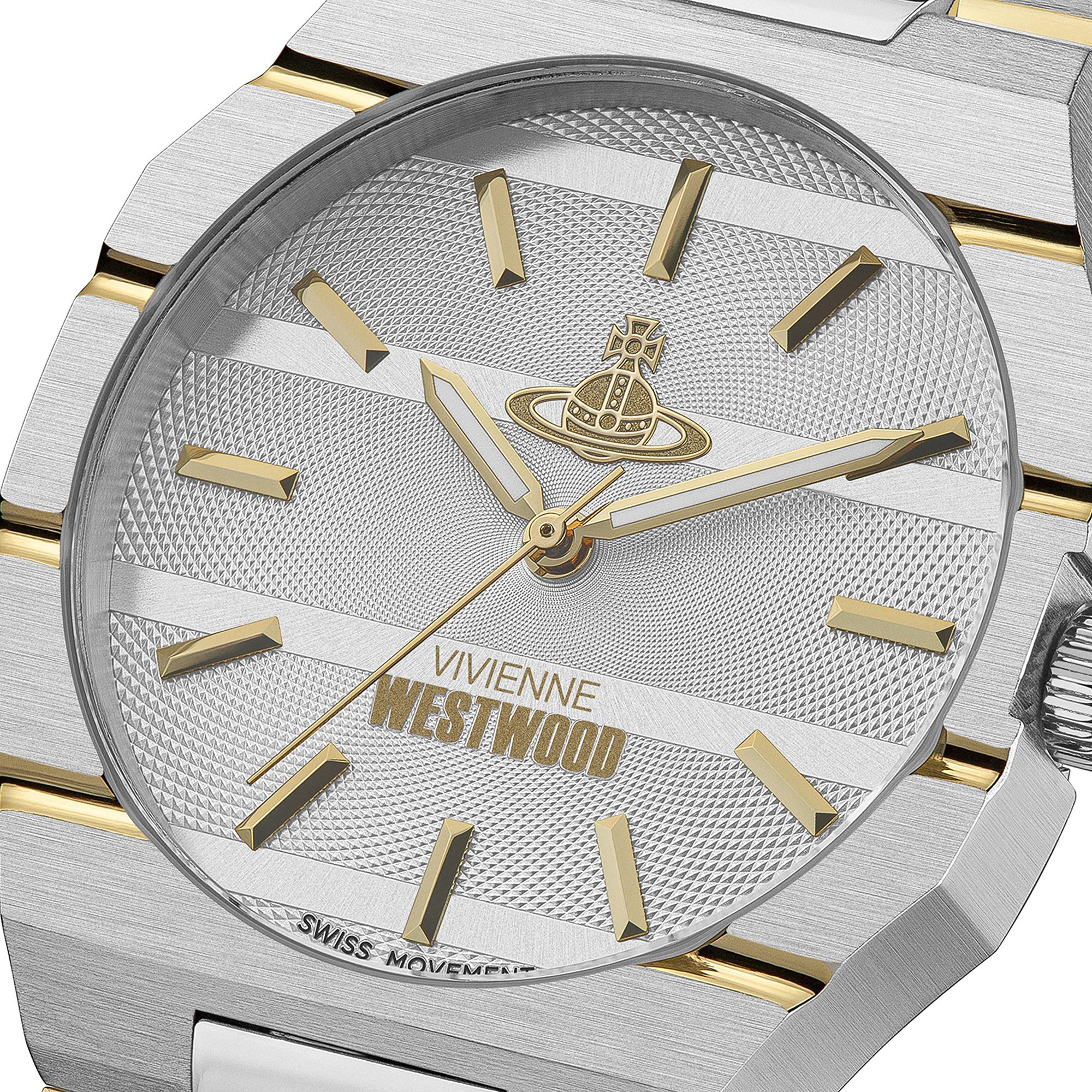 Vivienne Westwood The Bank Quartz Grey Dial Steel Strap Unisex Watch VV294LCGSG - Image 3