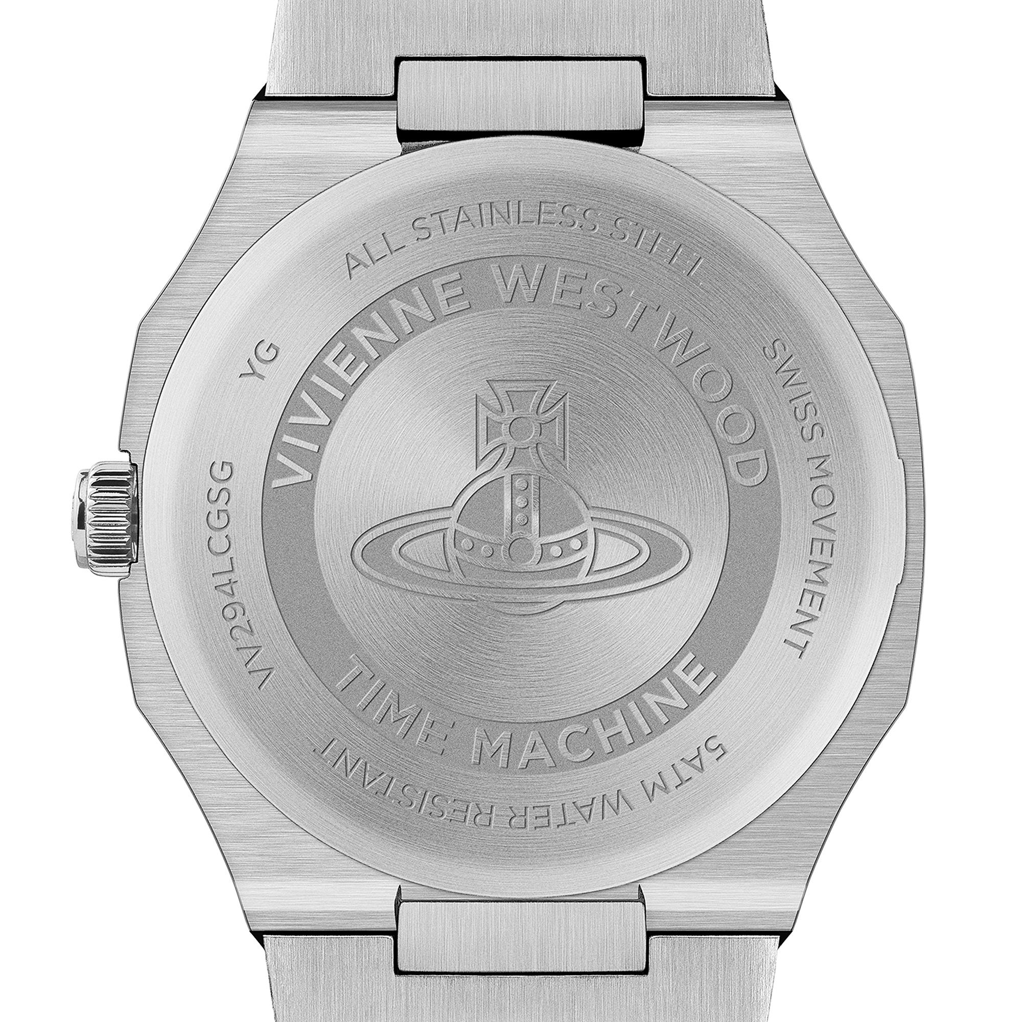 Vivienne Westwood The Bank Quartz Grey Dial Steel Strap Unisex Watch VV294LCGSG - Image 5