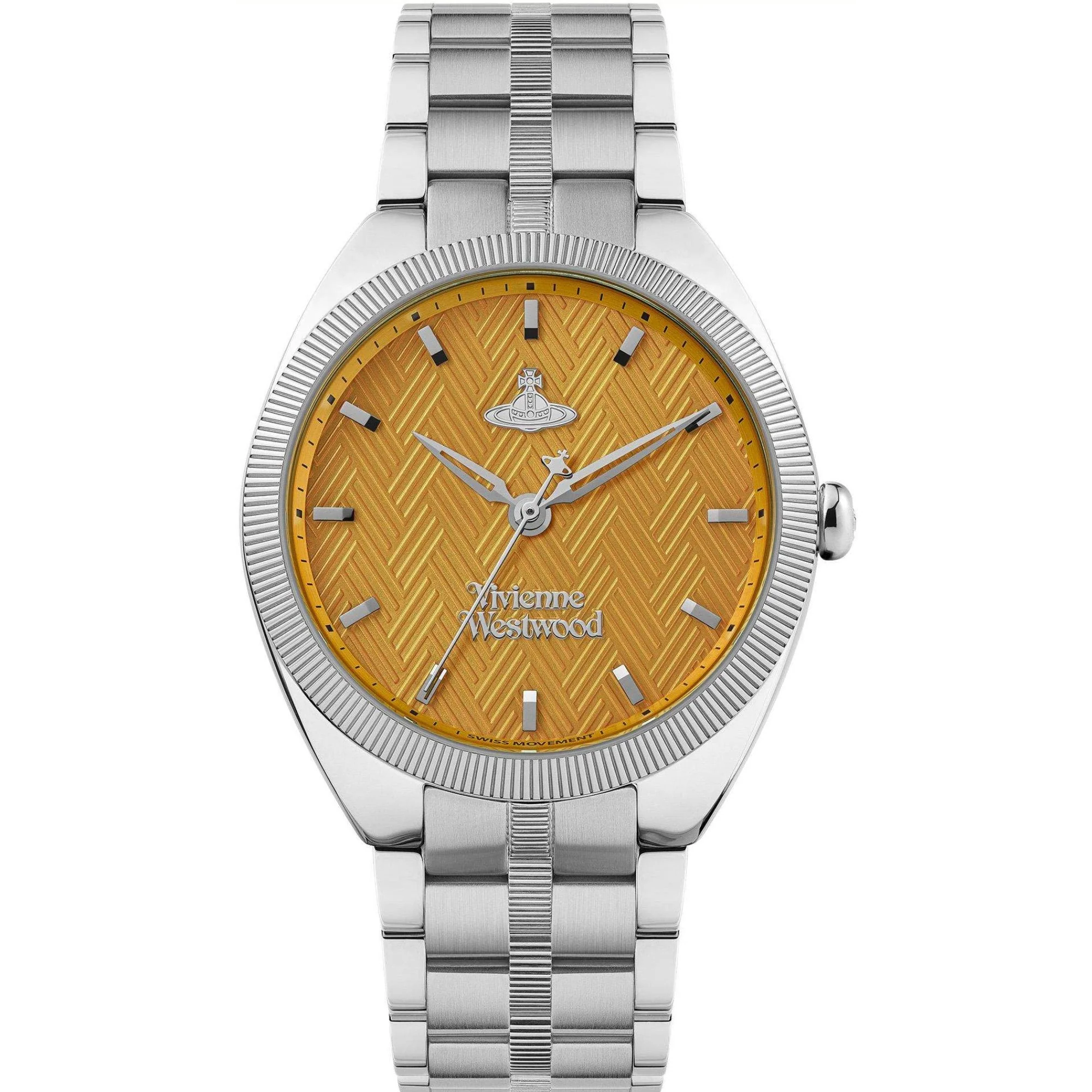 Vivienne Westwood The Mews Orange Dial Stainless Steel Bracelet Ladies Watch VV281TNSL - Image 8