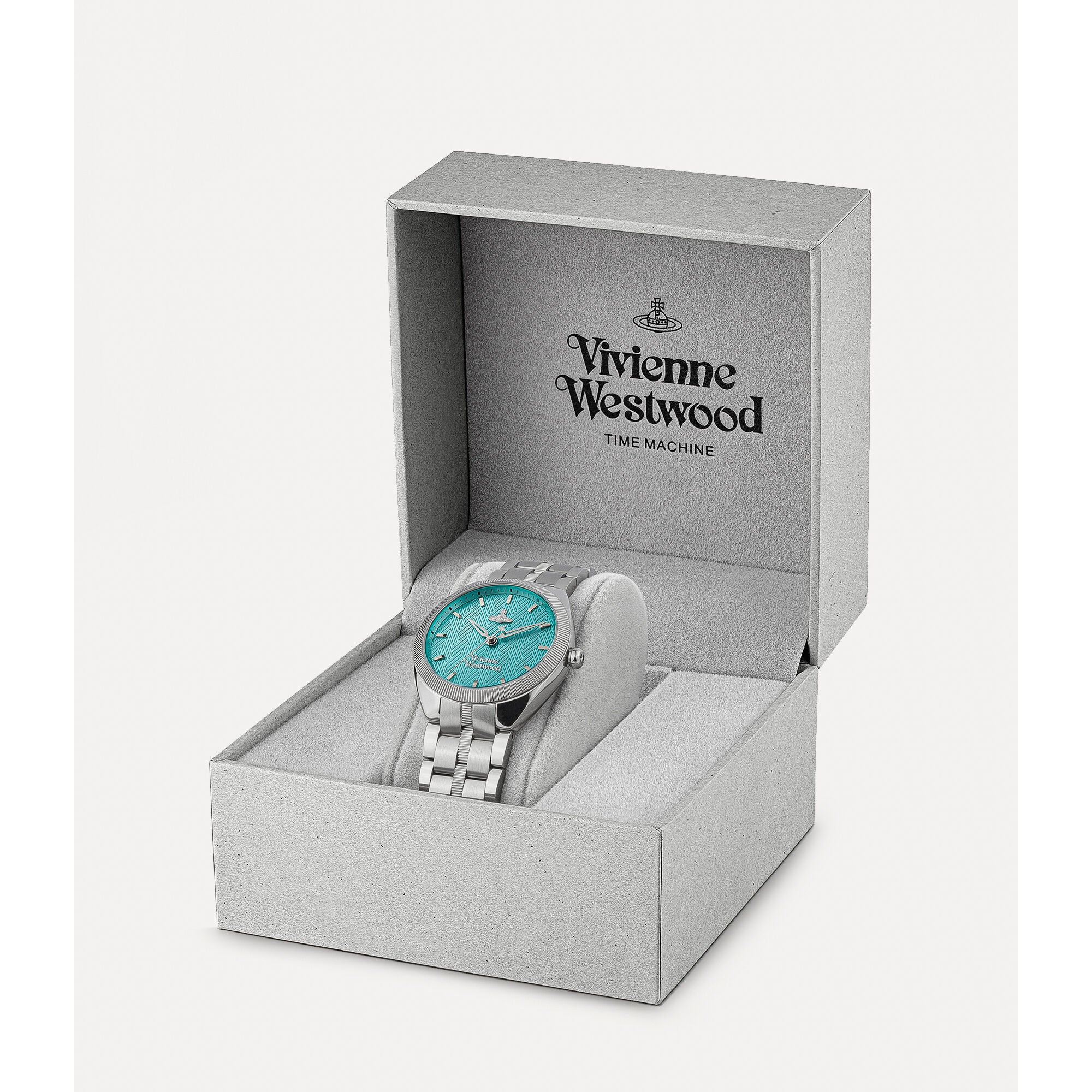 Vivienne Westwood The Mews Turquoise Dial Stainless Steel Bracelet Unisex Watch VV281TQSL - Image 12