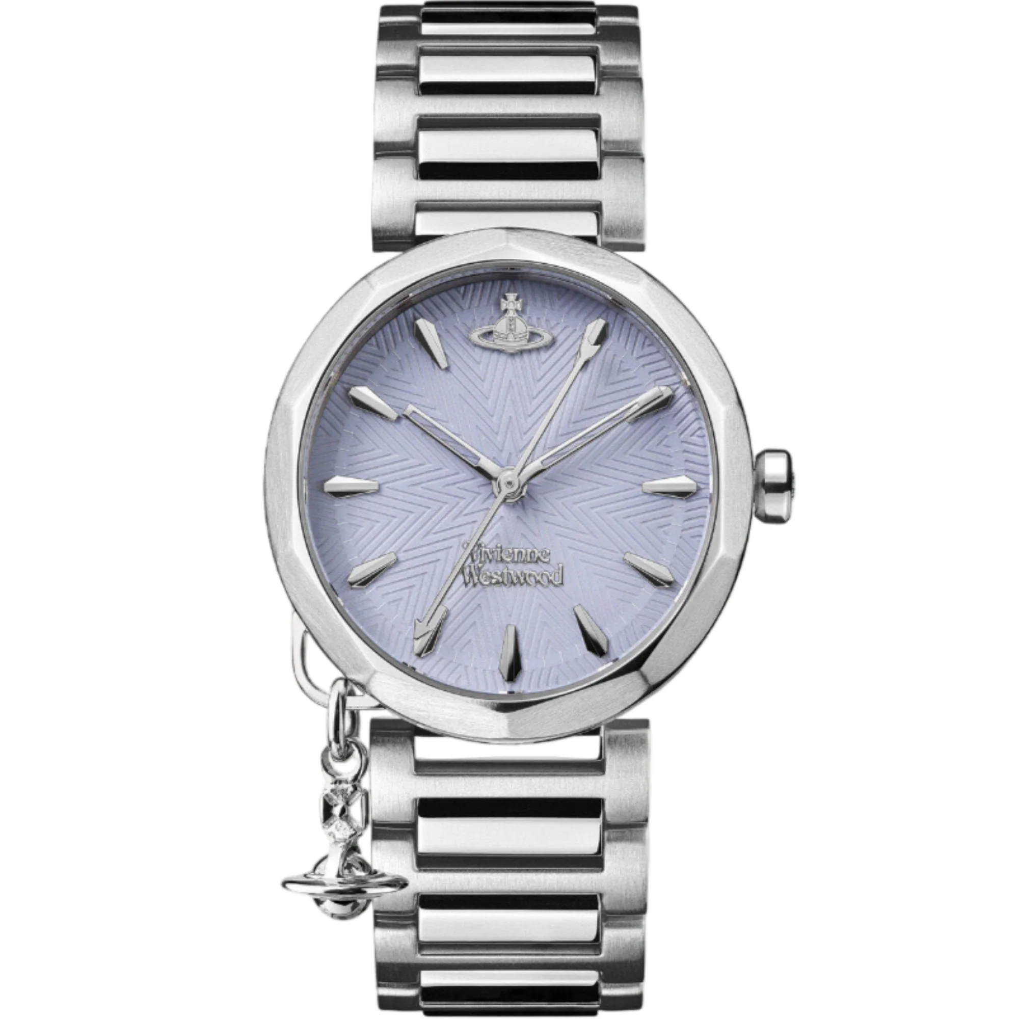 Vivienne Westwood Poplar Quartz Blue Dial Steel Strap Women's Watch VV246LBLSL - Image 9