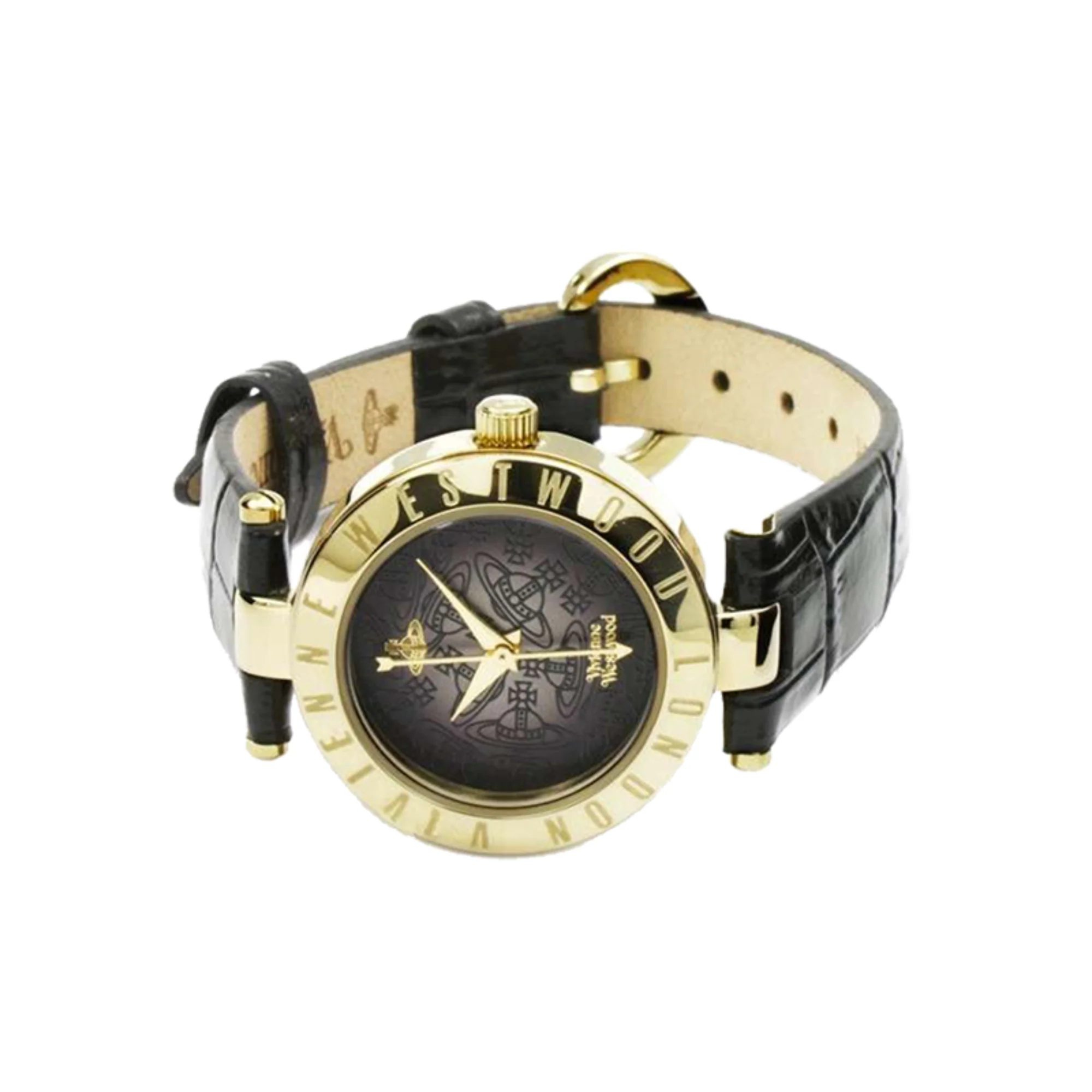 Vivienne Westwood Exclusive Westbourne II Quartz Black Dial Leather Strap Women's Watch VV092BKBK - Image 2