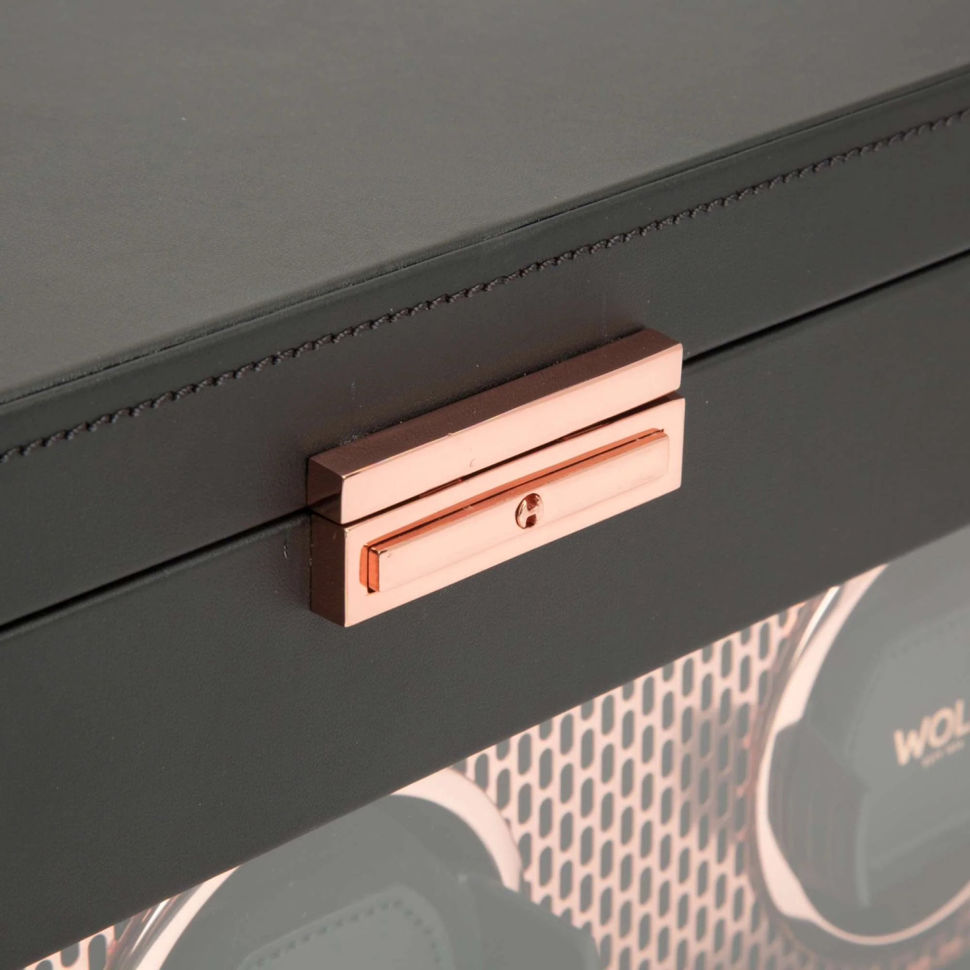 WOLF Axis Copper Triple Watch Winder With Storage 469416 - Image 3