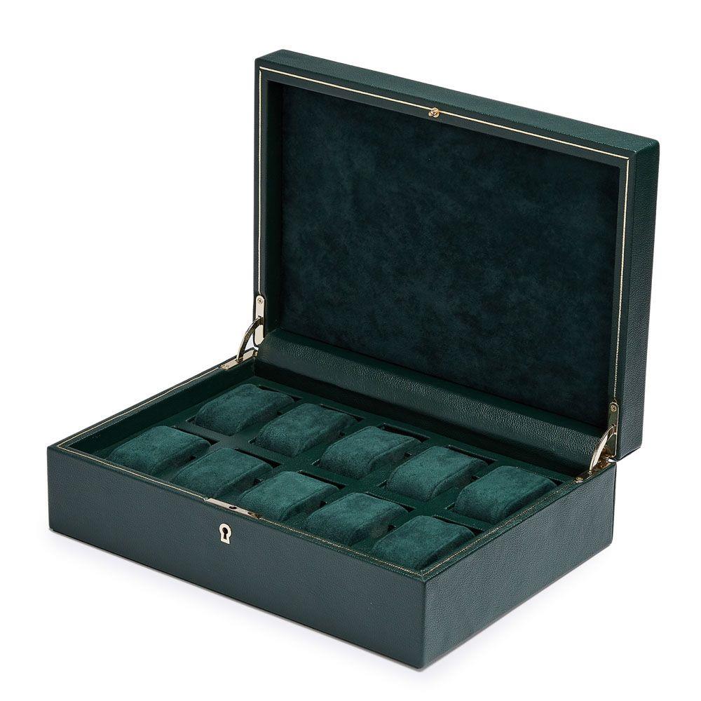 WOLF British Racing 10 Piece Green Watch Box 792741 - Image 3