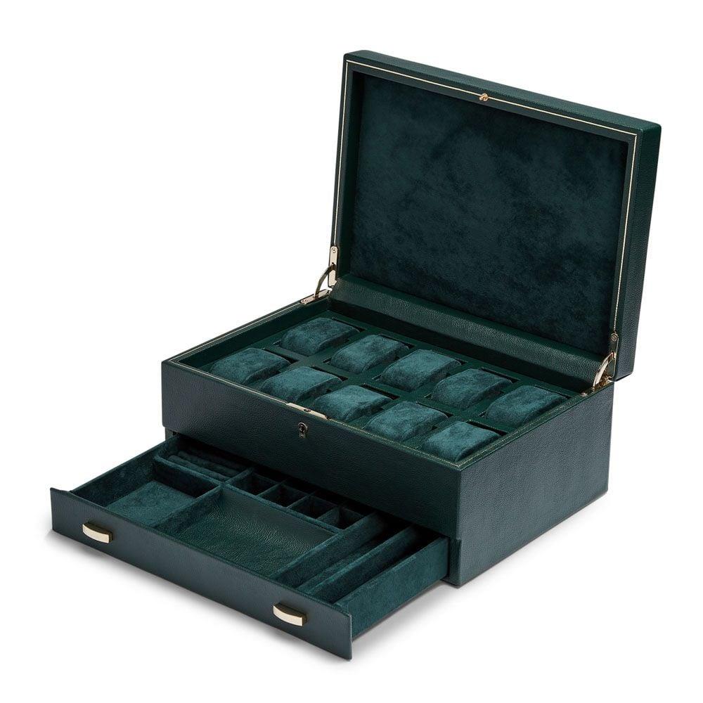 WOLF British Racing 10 Piece Watch Box with Storage 792841 - Image 4