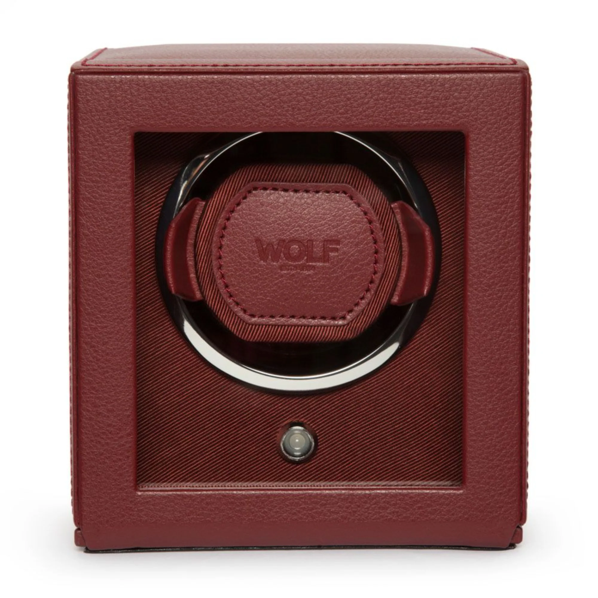 WOLF Cub Bordeaux Single Watch Winder in Vegan Leather 461126