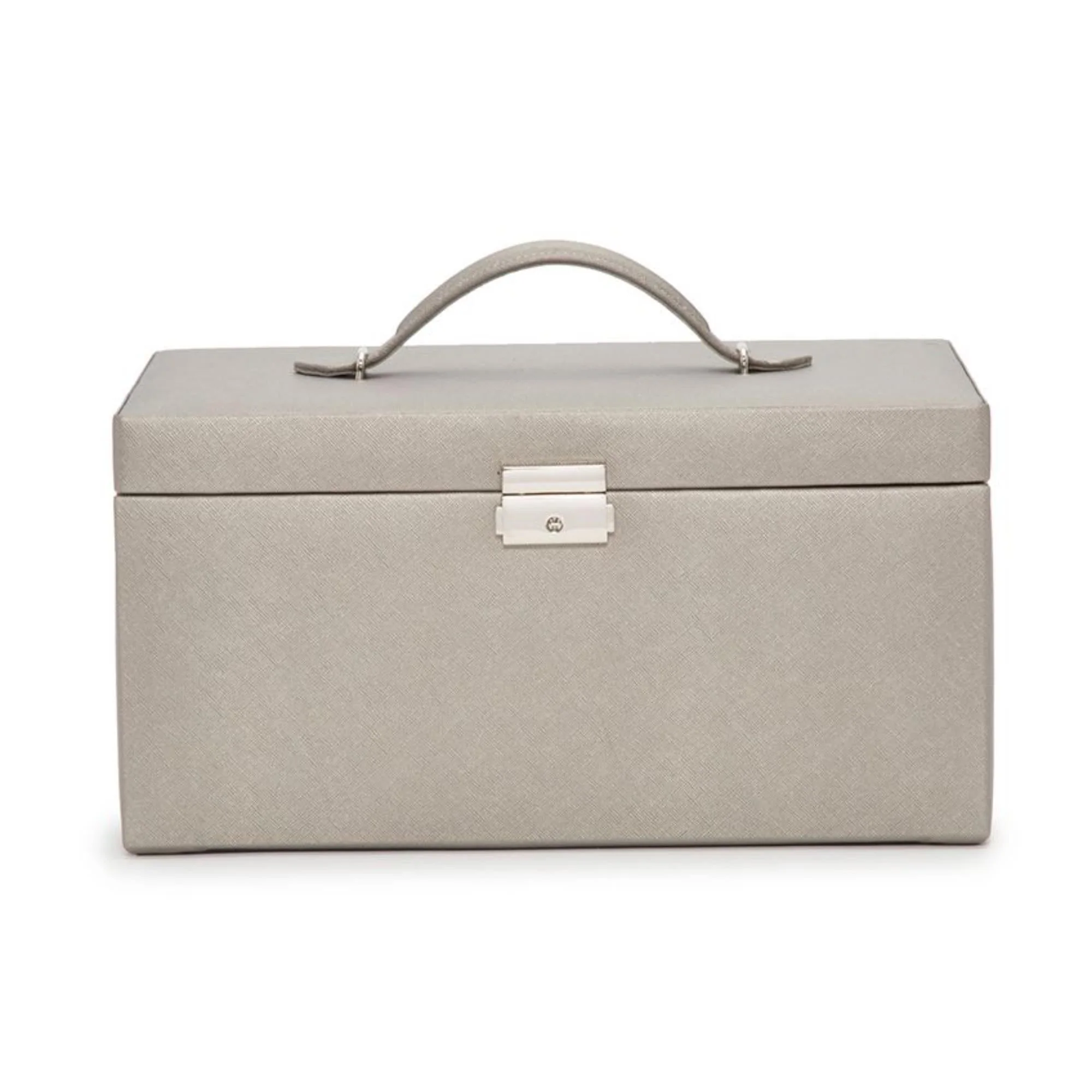 WOLF Heritage Large Jewelry Box Tan Leather 280234 - Image 7
