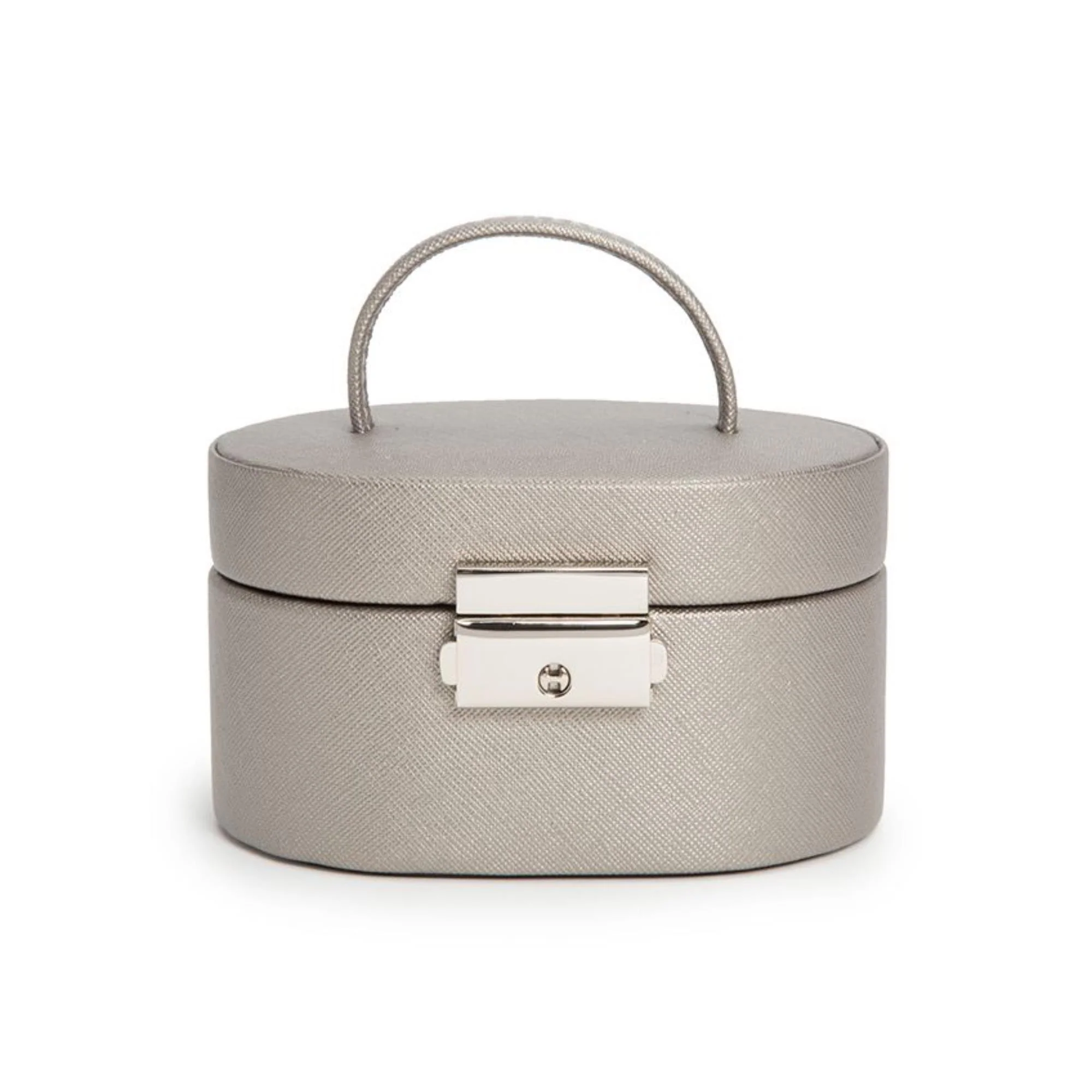 WOLF Heritage Mini Oval Box Tan Leather 281434 - Image 7