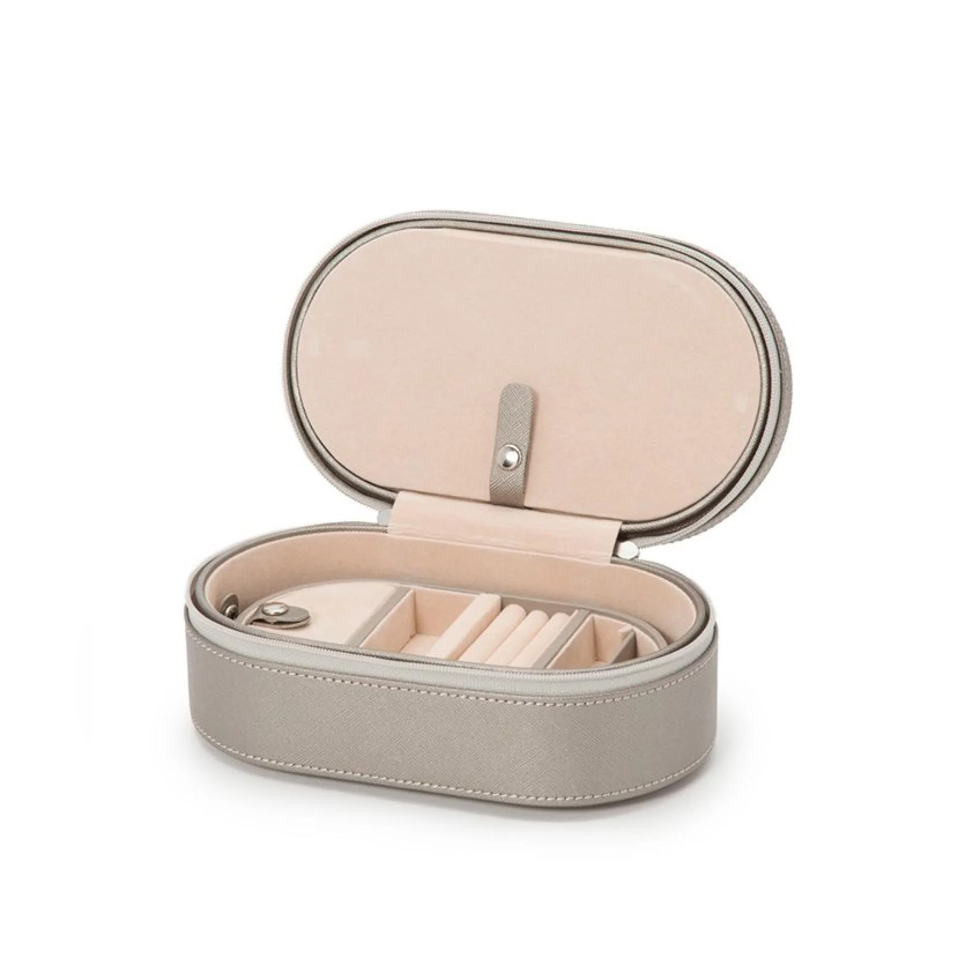 WOLF Heritage Oval Zip Case Tan Leather 280634 - Image 3