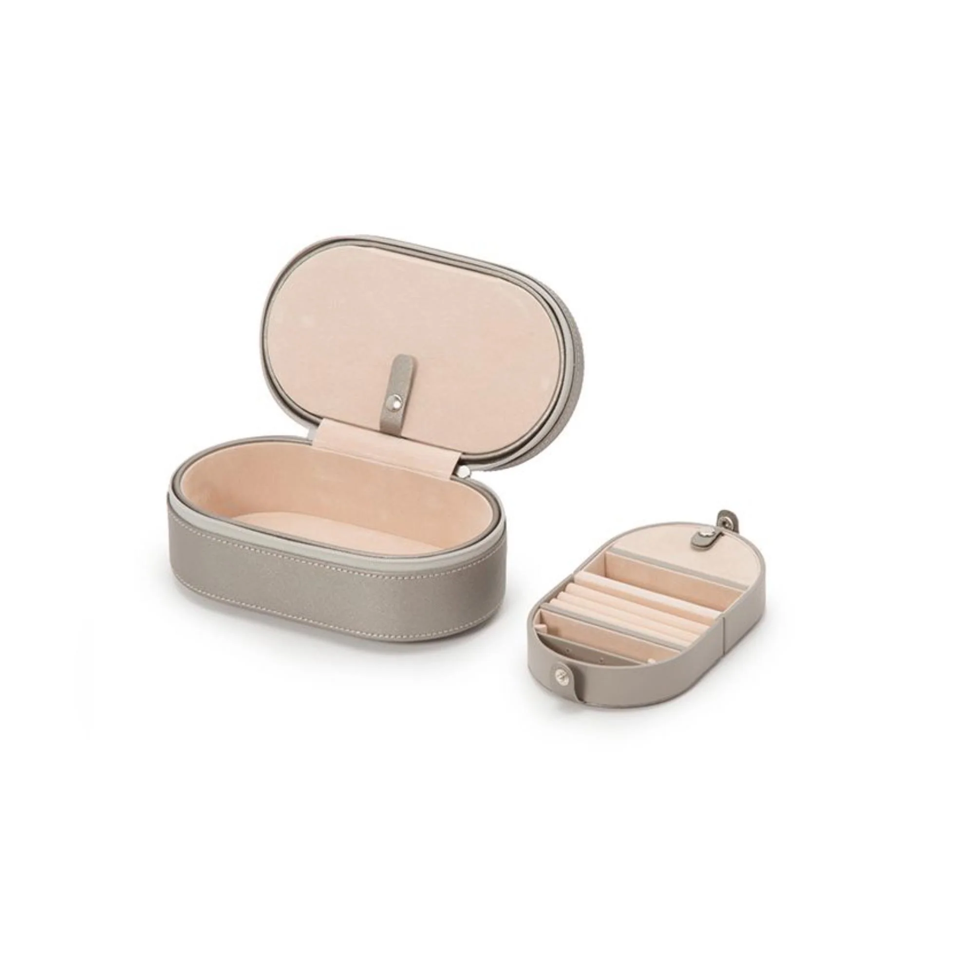 WOLF Heritage Oval Zip Case Tan Leather 280634 - Image 5