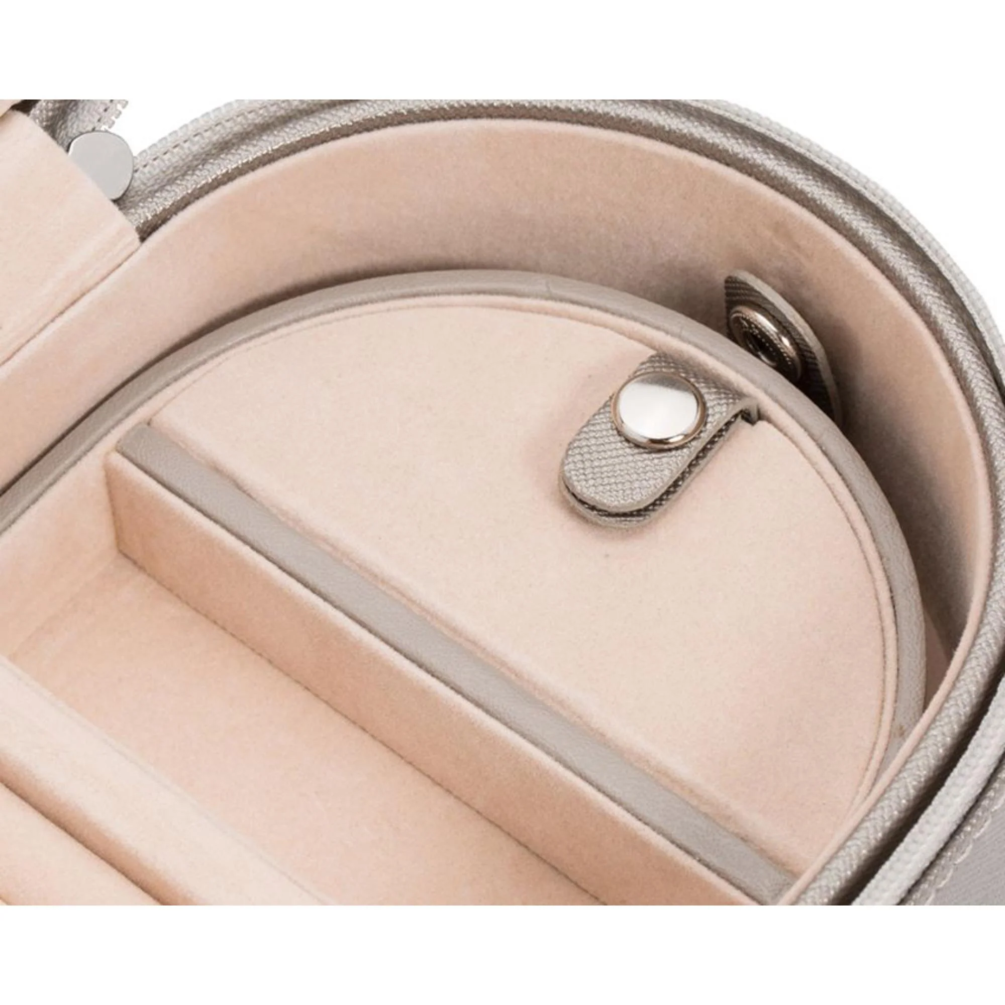 WOLF Heritage Oval Zip Case Tan Leather 280634 - Image 7