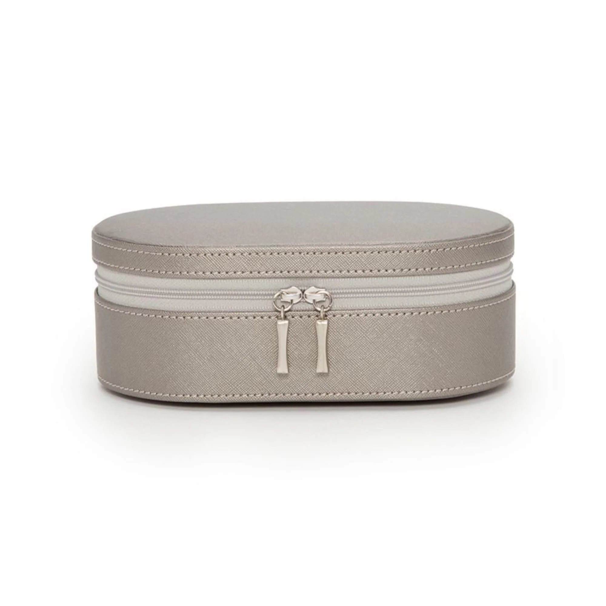 WOLF Heritage Oval Zip Case Tan Leather 280634 - Image 9