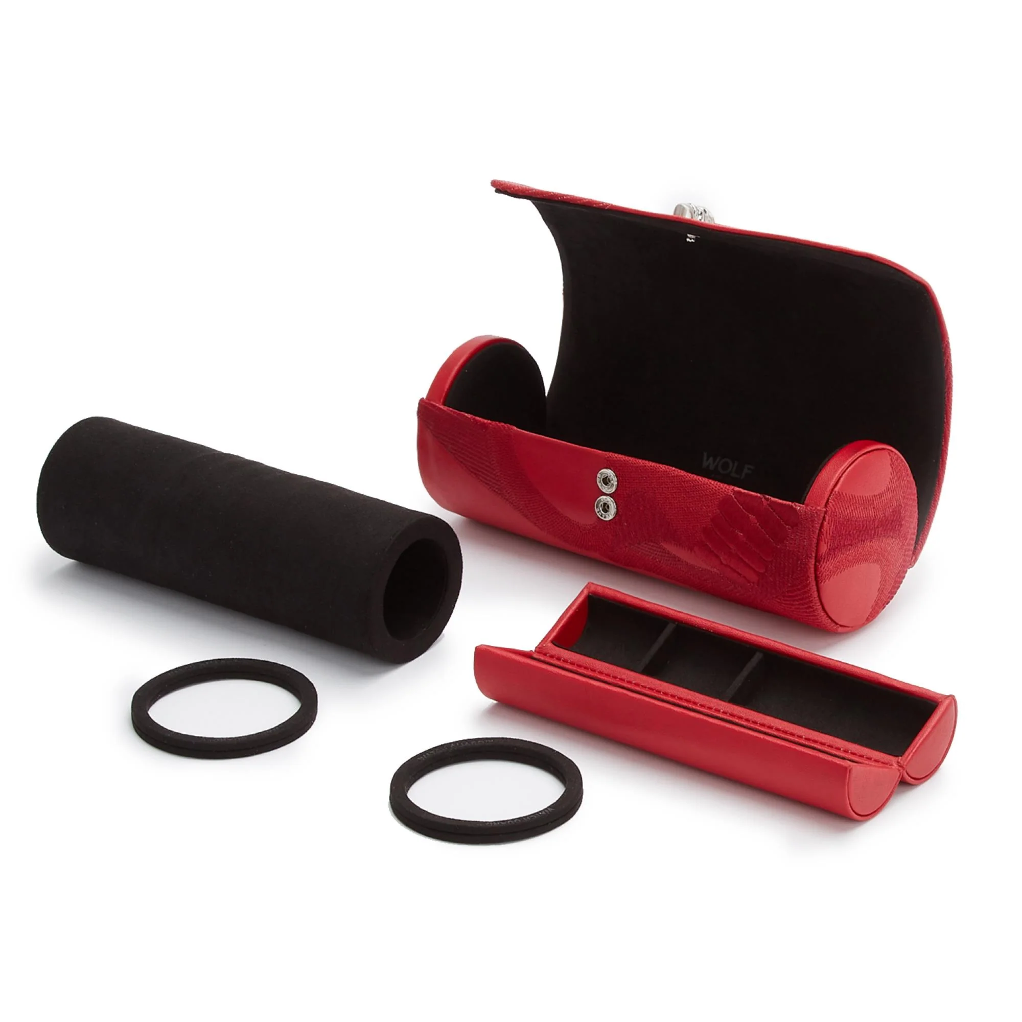WOLF Memento Mori Red Triple Watch Roll 493472 - Image 12