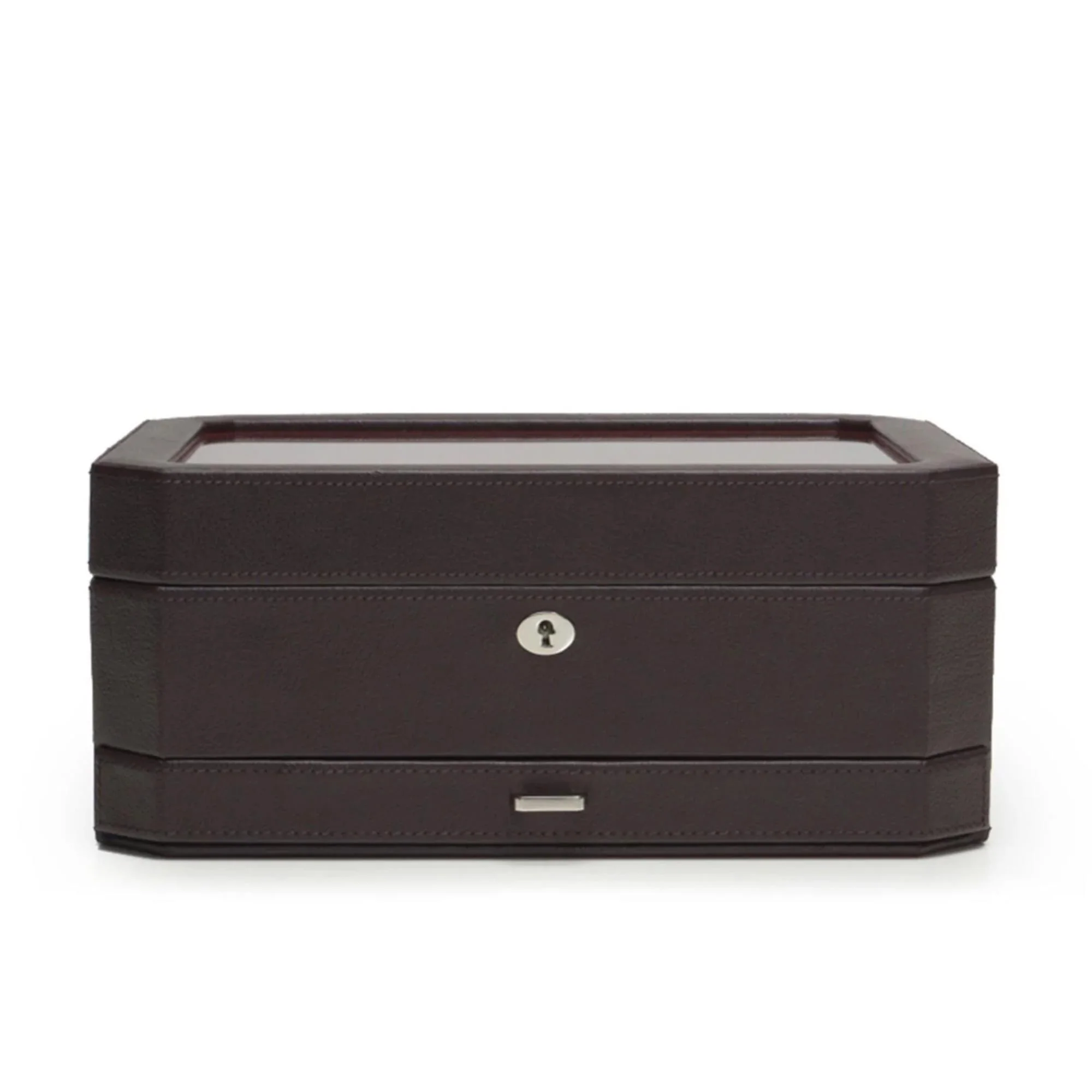 WOLF Windsor 10-Unit Watch Box with Storage 458606