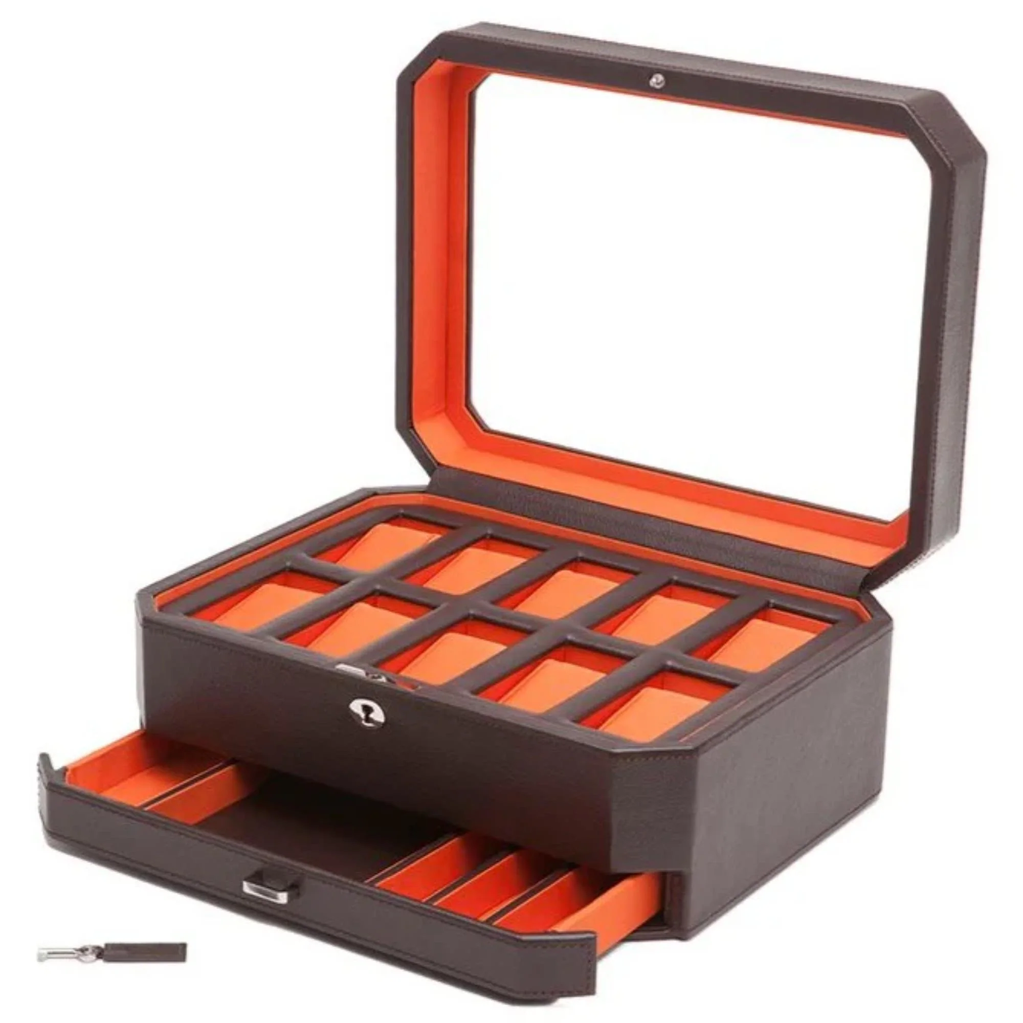 WOLF Windsor 10-Unit Watch Box with Storage 458606 - Image 6
